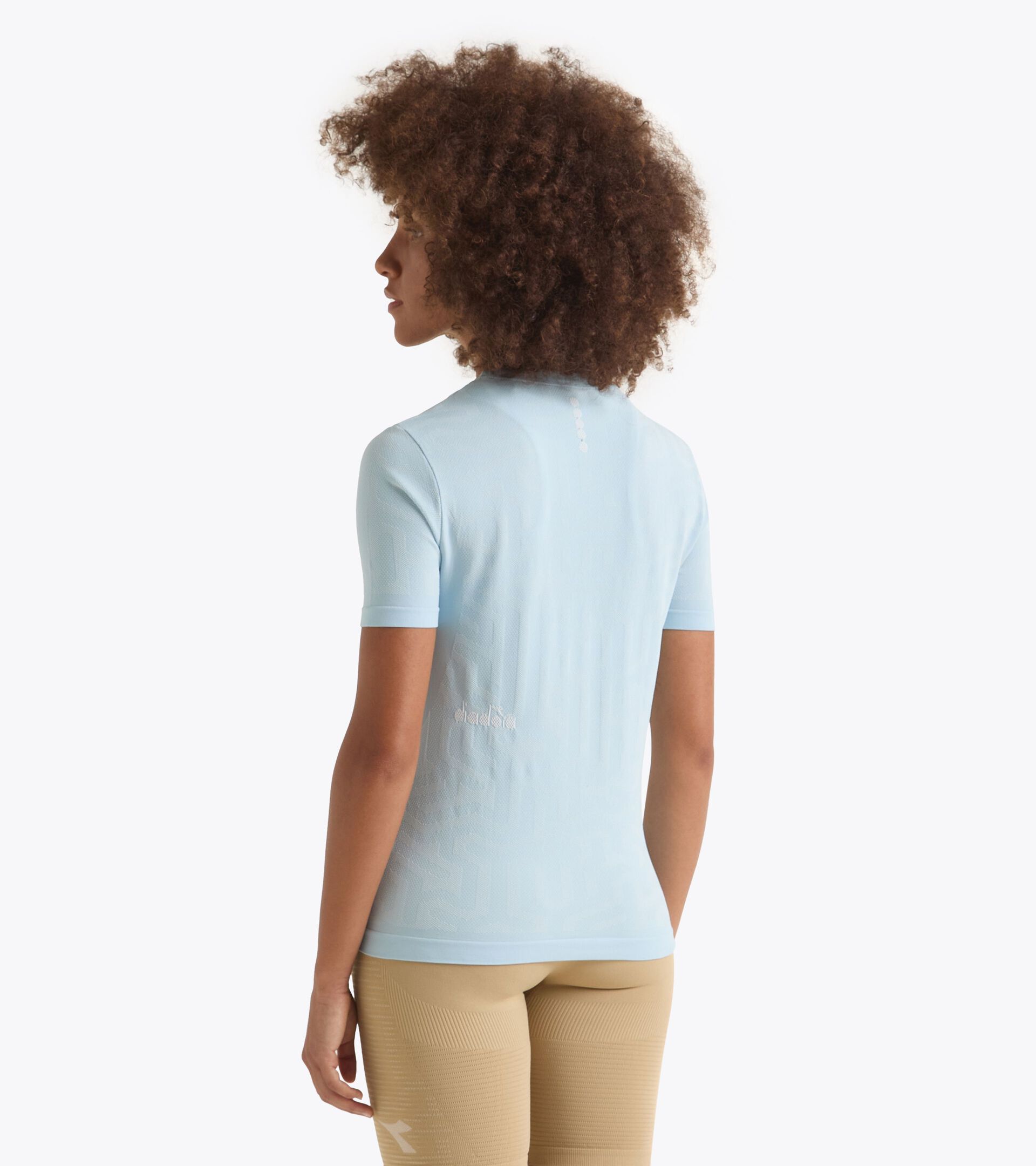 Camiseta térmica - Running - Mujer L. SS T-SHIRT STRATOUNO AZUL CORYDALIS - Diadora