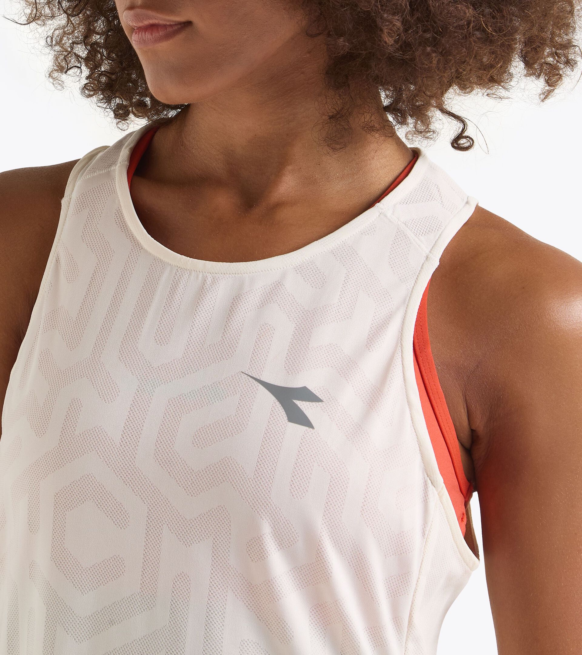 Running-Tanktop - Leichtes Coolcore-Gewebe - Damen L. SUPER LIGHT TANK WISPERN WEISS - Diadora