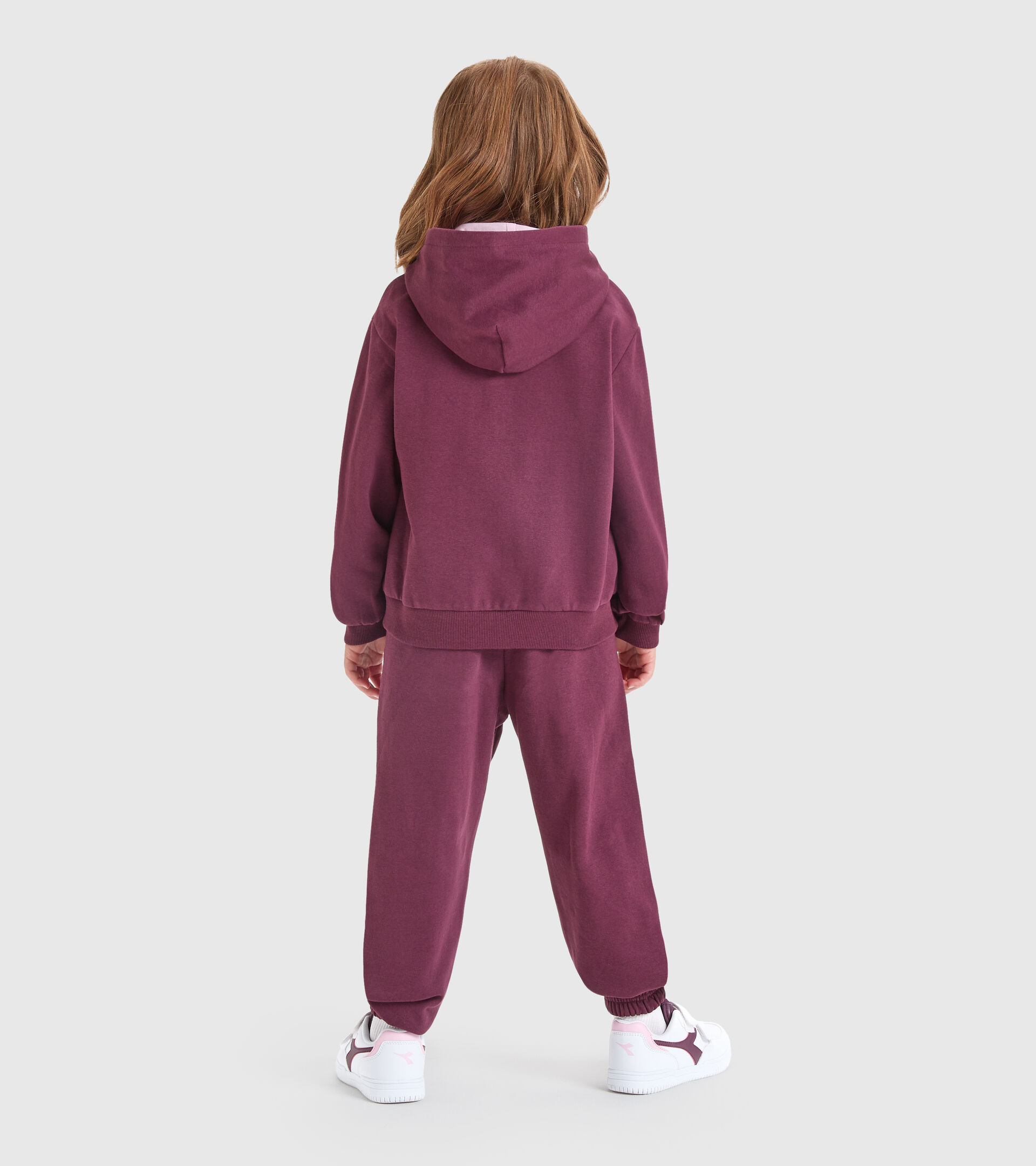 Tuta sportiva - Bambina JG.TRACKSUIT HD FZ GLEE VIOLA AFRICANA - Diadora