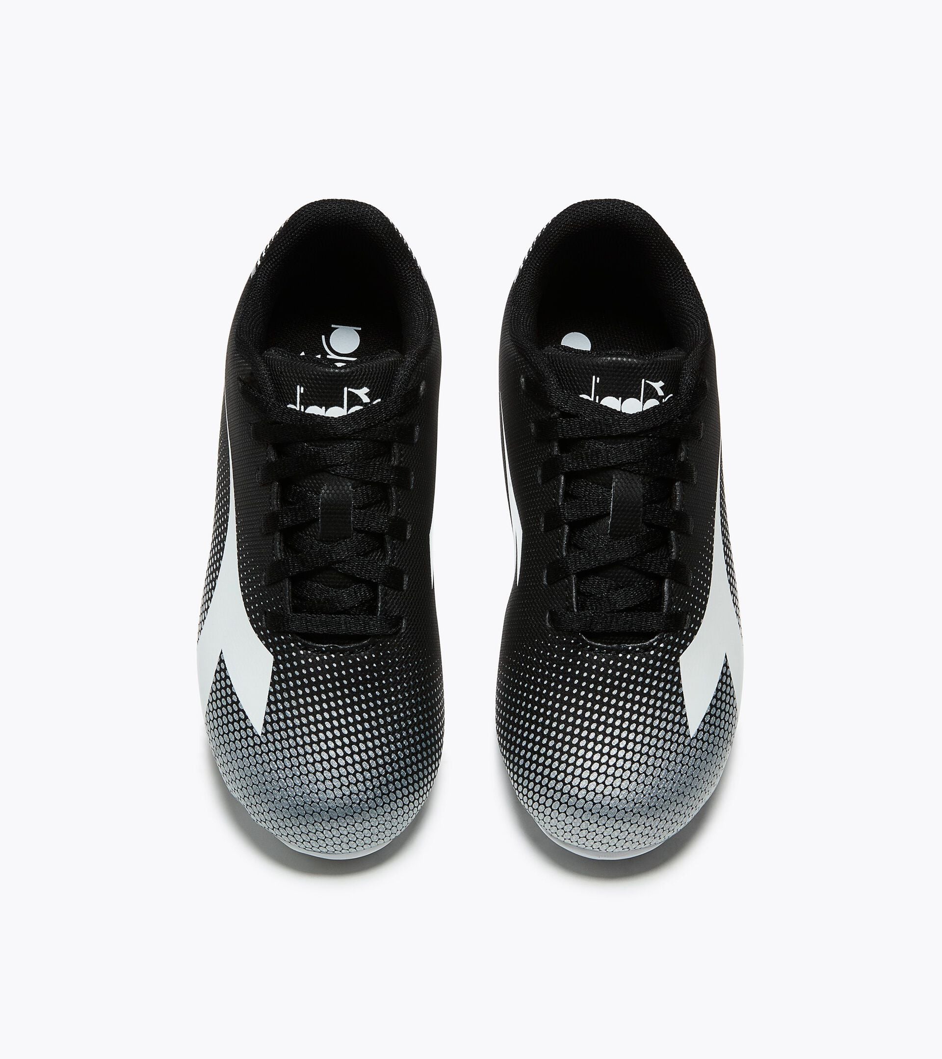 Firm ground football boots - Boys and girls PICHICHI 9 JR MD BLACK/WHITE/SILVER DD - Diadora