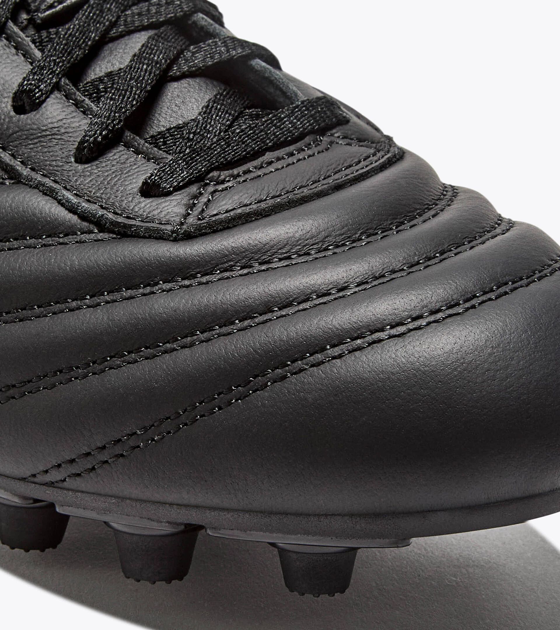 Chaussures de football en cuir pour terrains compacts - Homme BRASIL ICON LT T MDPU NOIR - Diadora