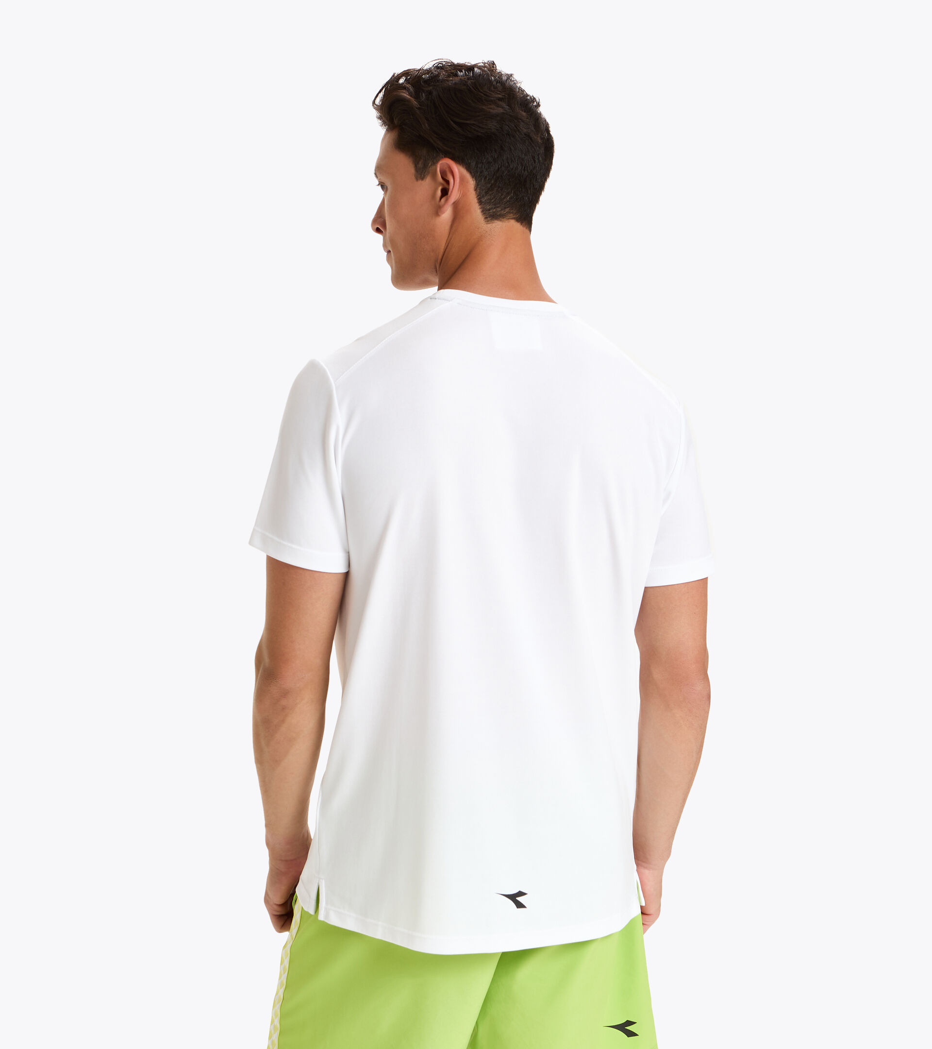 Tennis T-shirt - Men SS T-SHIRT EASY TENNIS OPTICAL WHITE - Diadora