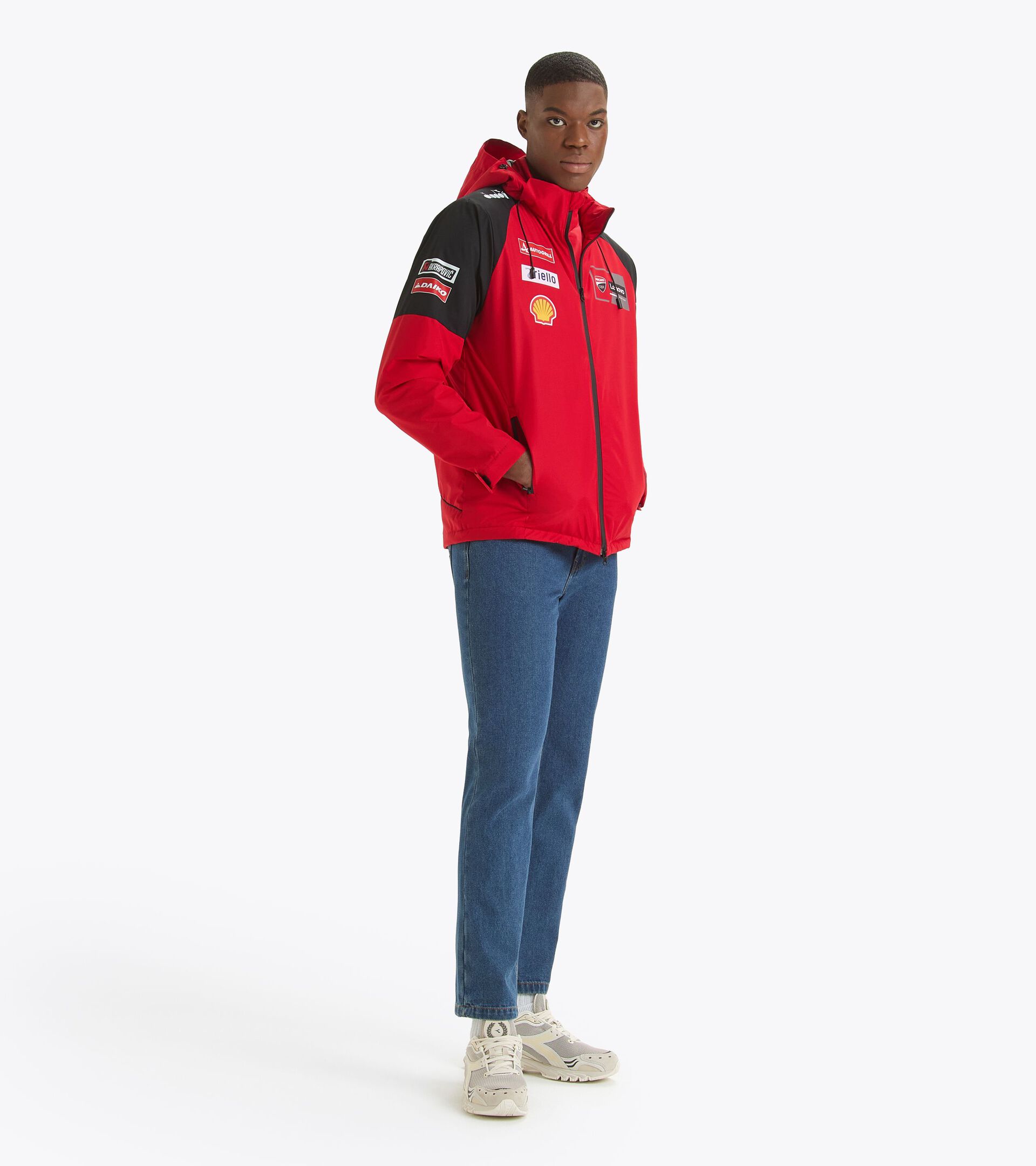 Ducati MotoGP 2024 Replica Sports Jacket - Men's JACKET DUCATI REPLICA MGP24 DUCATI MGP RED/BLACK - Diadora