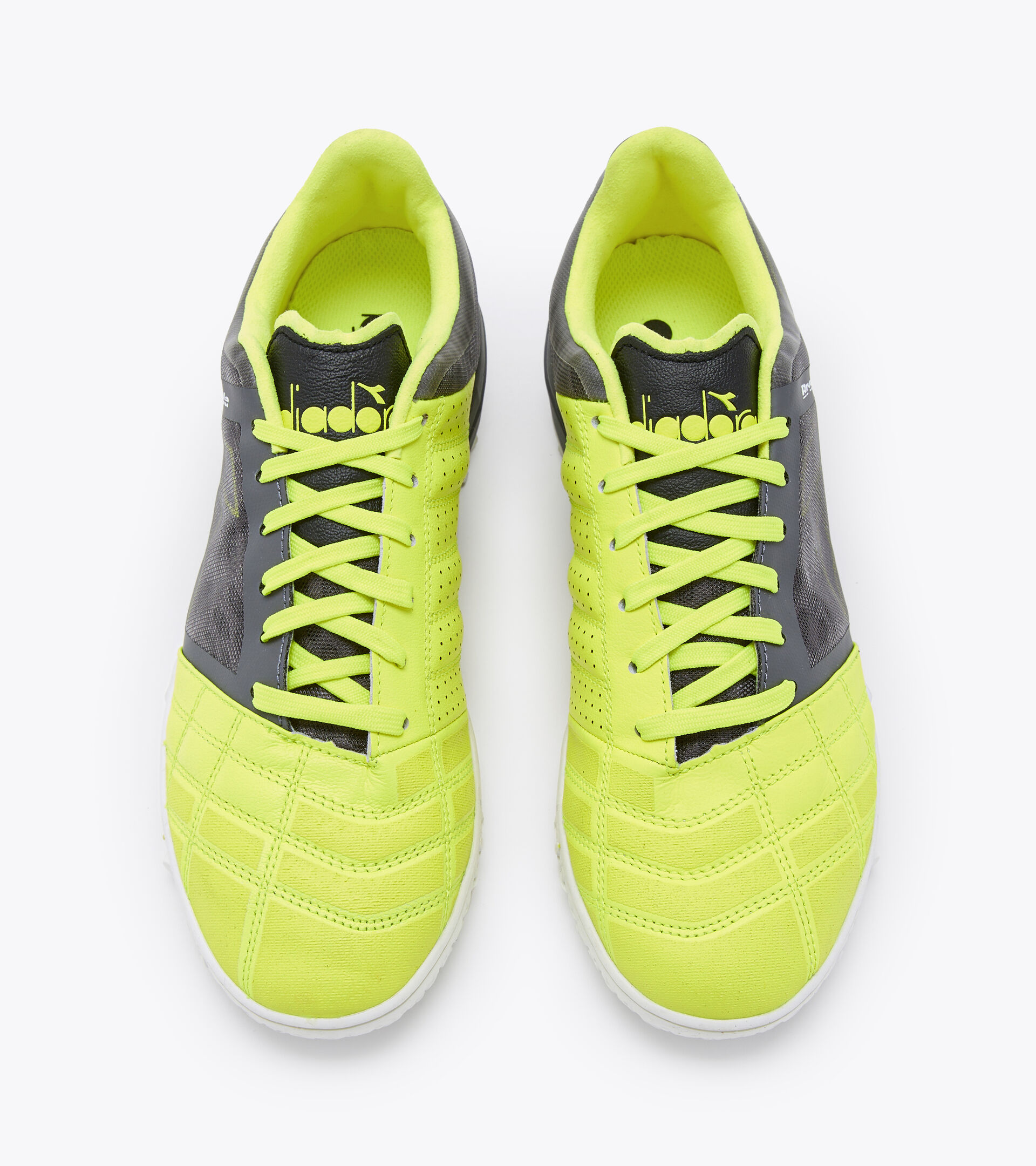 Futsal boot - Specific outsole for synthetic/hard grounds BRASIL SALA TF BLACK/FLUO YELLOW DIADORA - Diadora
