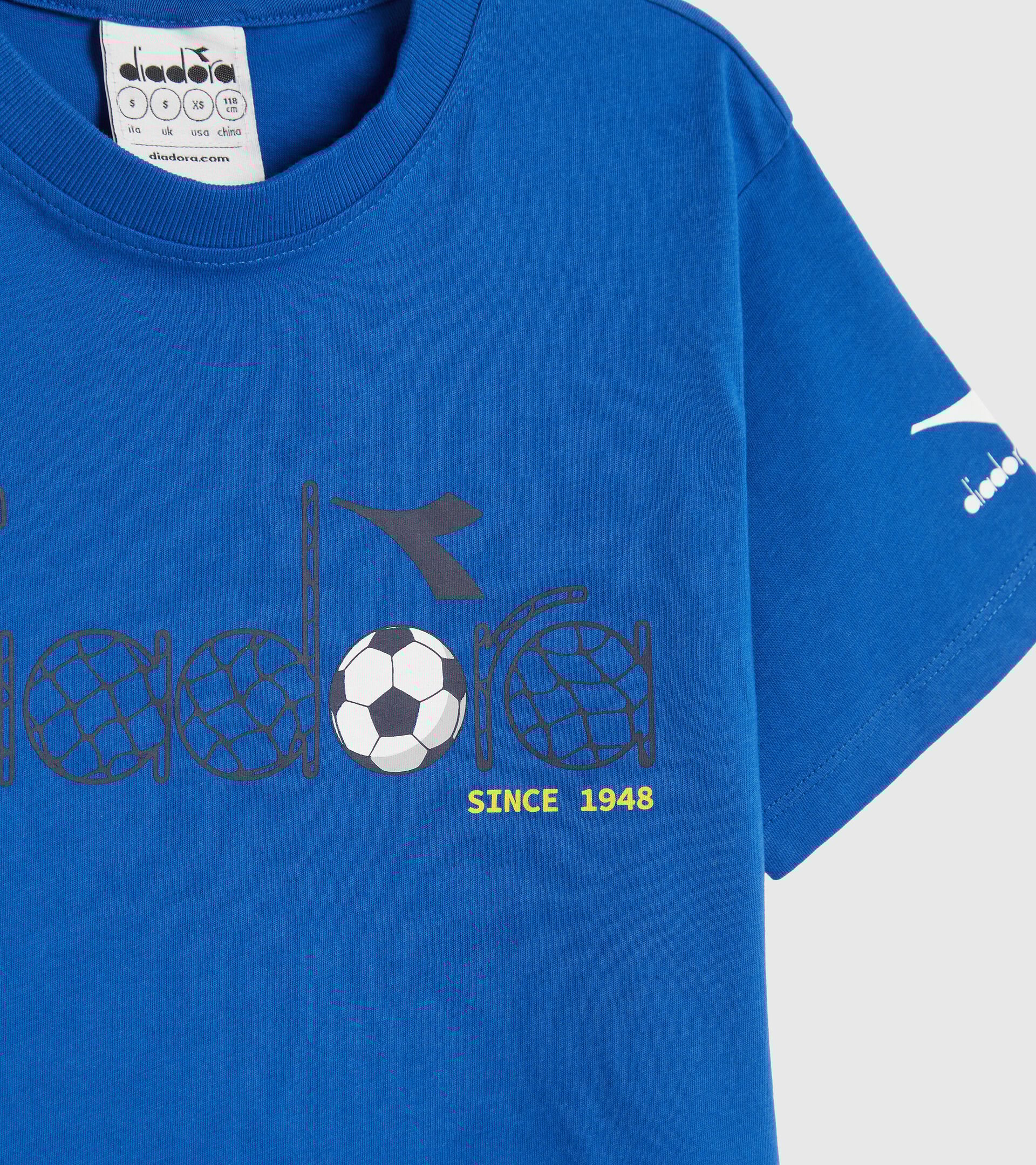 Cotton sports T-shirt - Boy’s JB.T-SHIRT SS DIADORA FC PRINCESS BLUE - Diadora