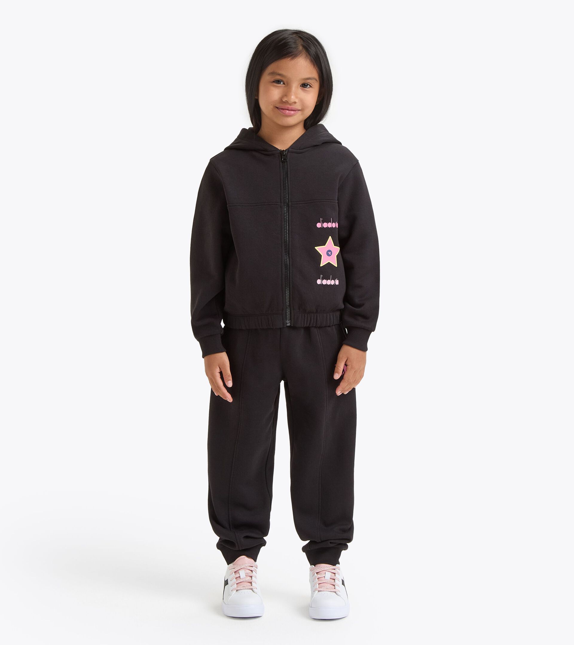 Set tuta in coordinato - Ragazza
 JG. TRACKSUIT HD FZ LOGO NERO - Diadora