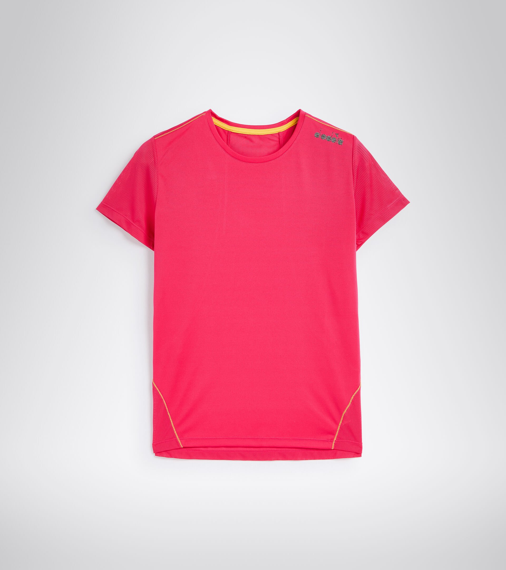 Camiseta para correr - Mujer L. X-RUN SS T-SHIRT ROSA VIRTUAL - Diadora