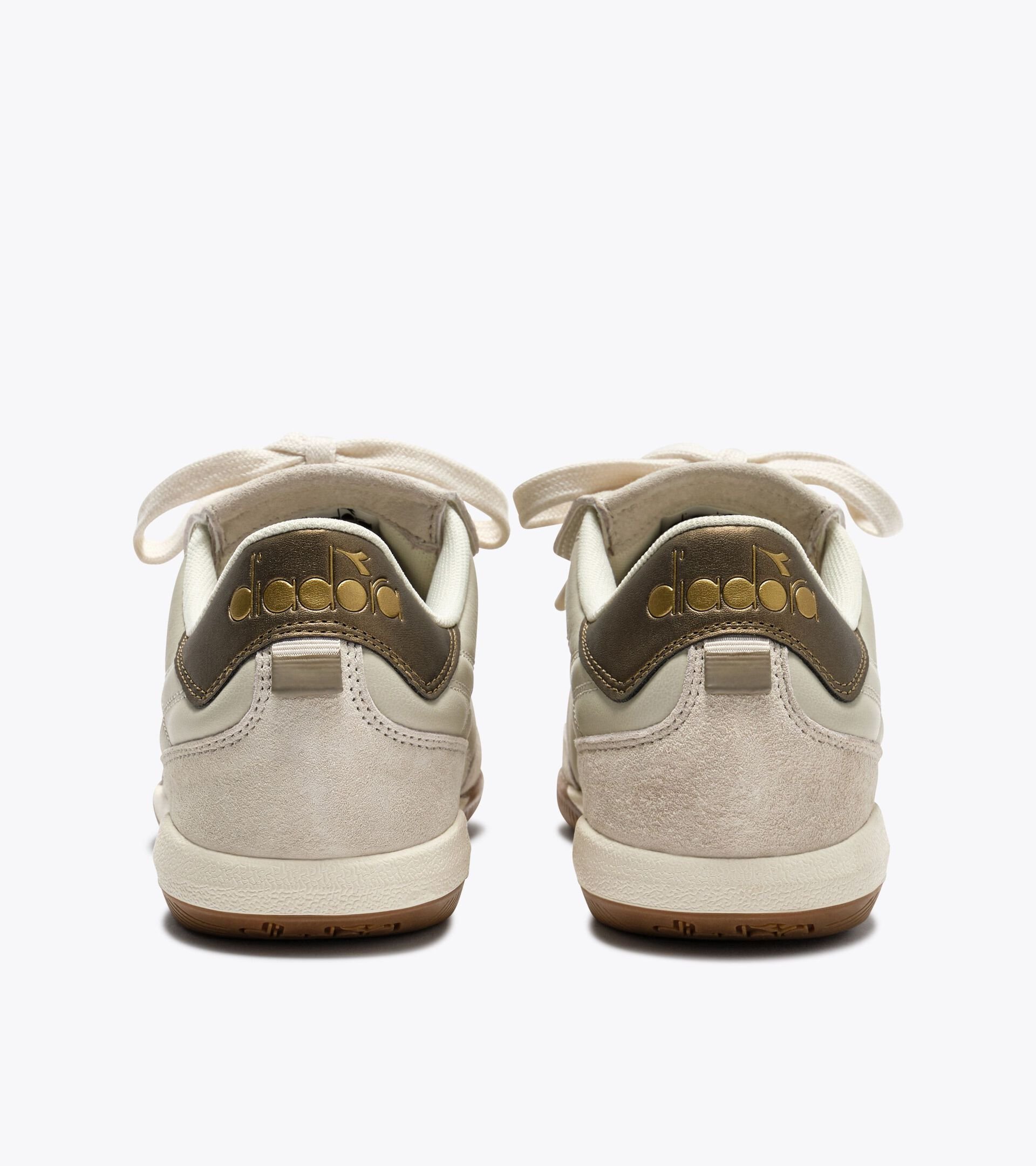 Terrace-style Leather Sneakers - All-gender GOLD INDOOR METAL TOFU - Diadora