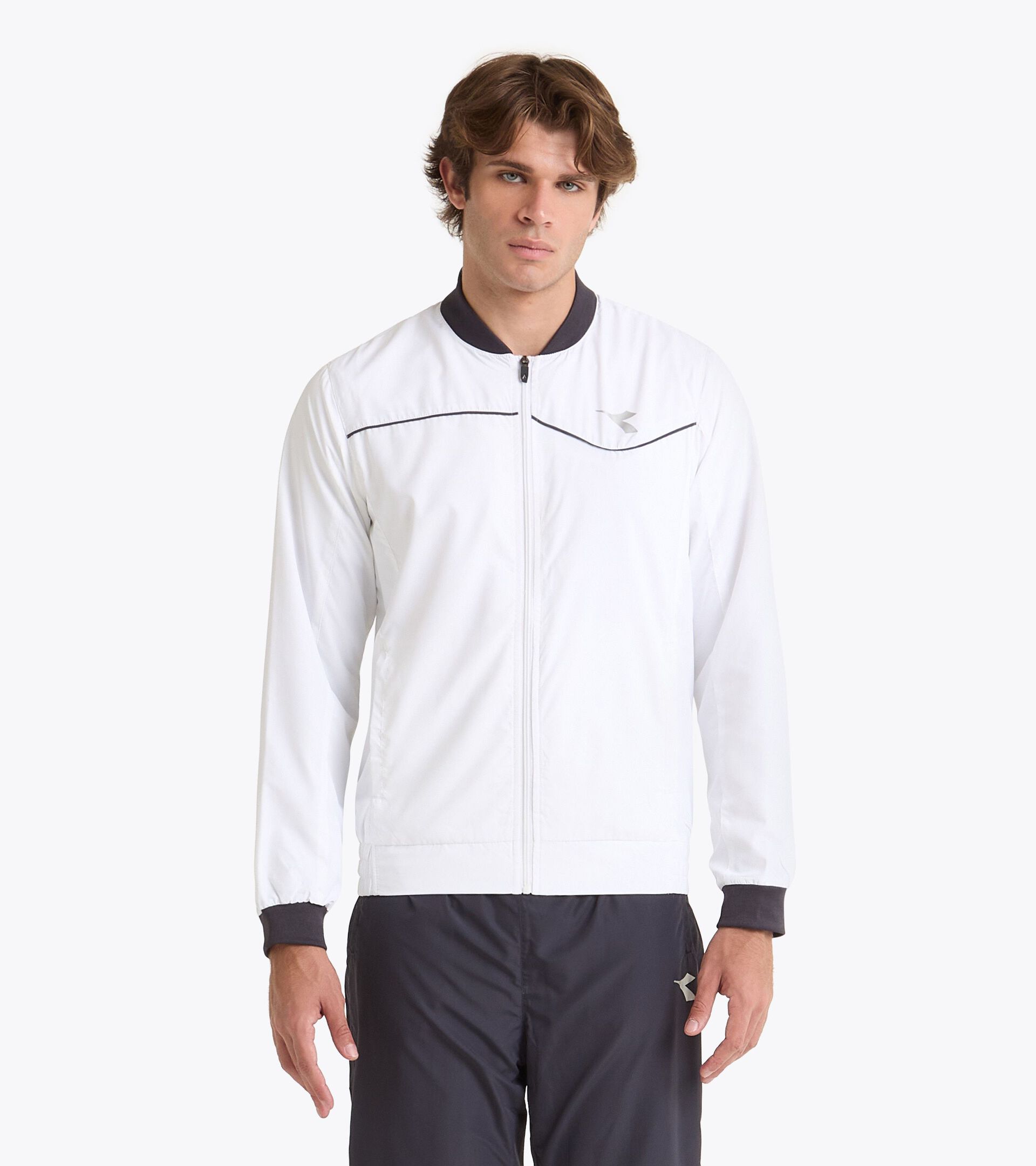 Tennisjacke - Herren JACKET COURT STRAHLEND WEISSE - Diadora