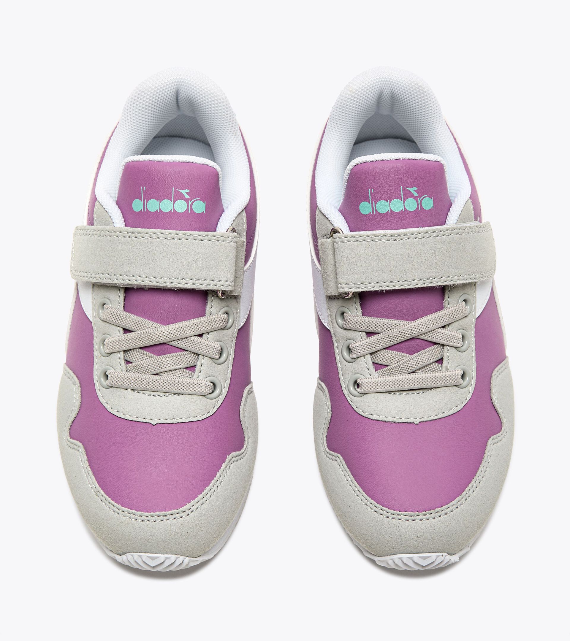 Sports shoes - Kids 4-8 years SIMPLE RUN PS MULBERRY/WHITE - Diadora