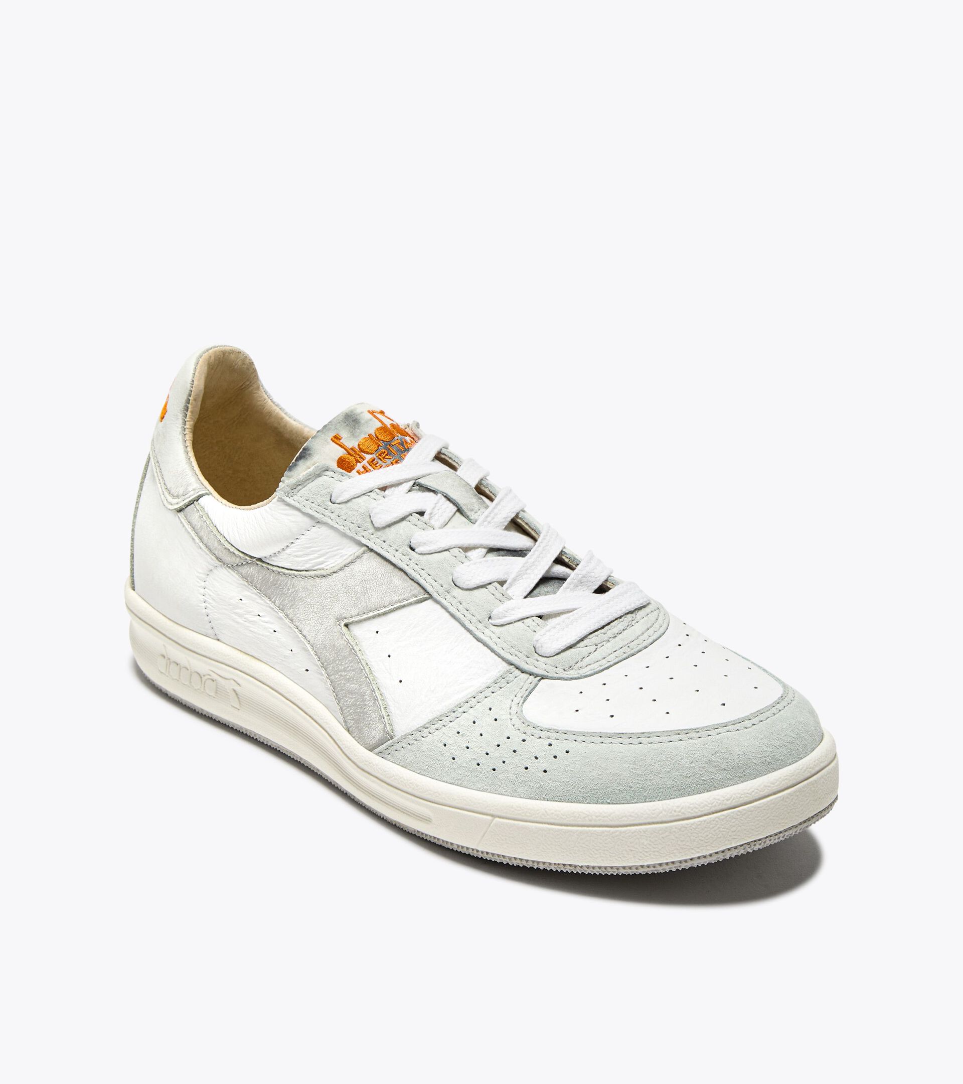 Sneaker Heritage aus Leder - Made in Italy - Für alle Geschlechter B.ELITE FORO USED ITALIA MARSHMALLOW WEISS - Diadora