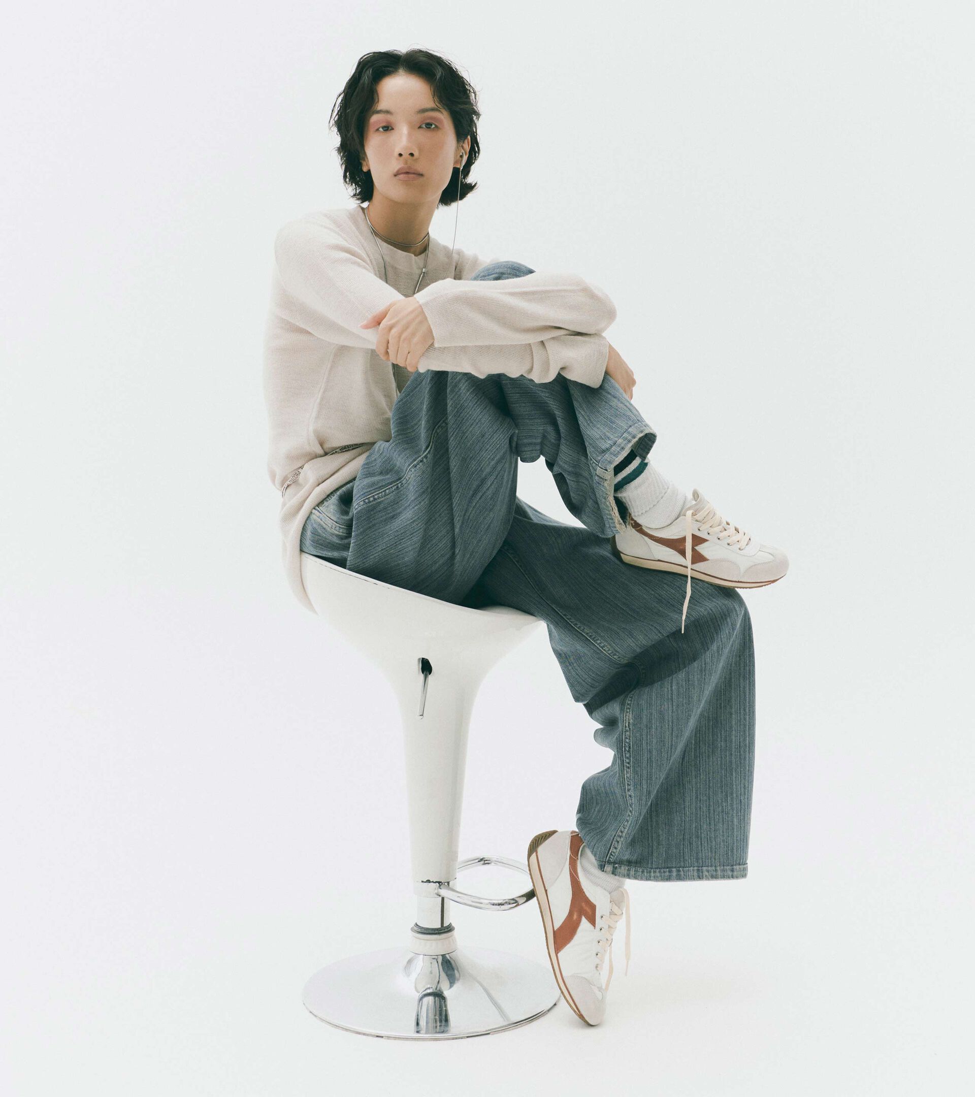 Suede leather Heritage Sneaker - All-gender EQUIPE VELA SW WHITE - Diadora