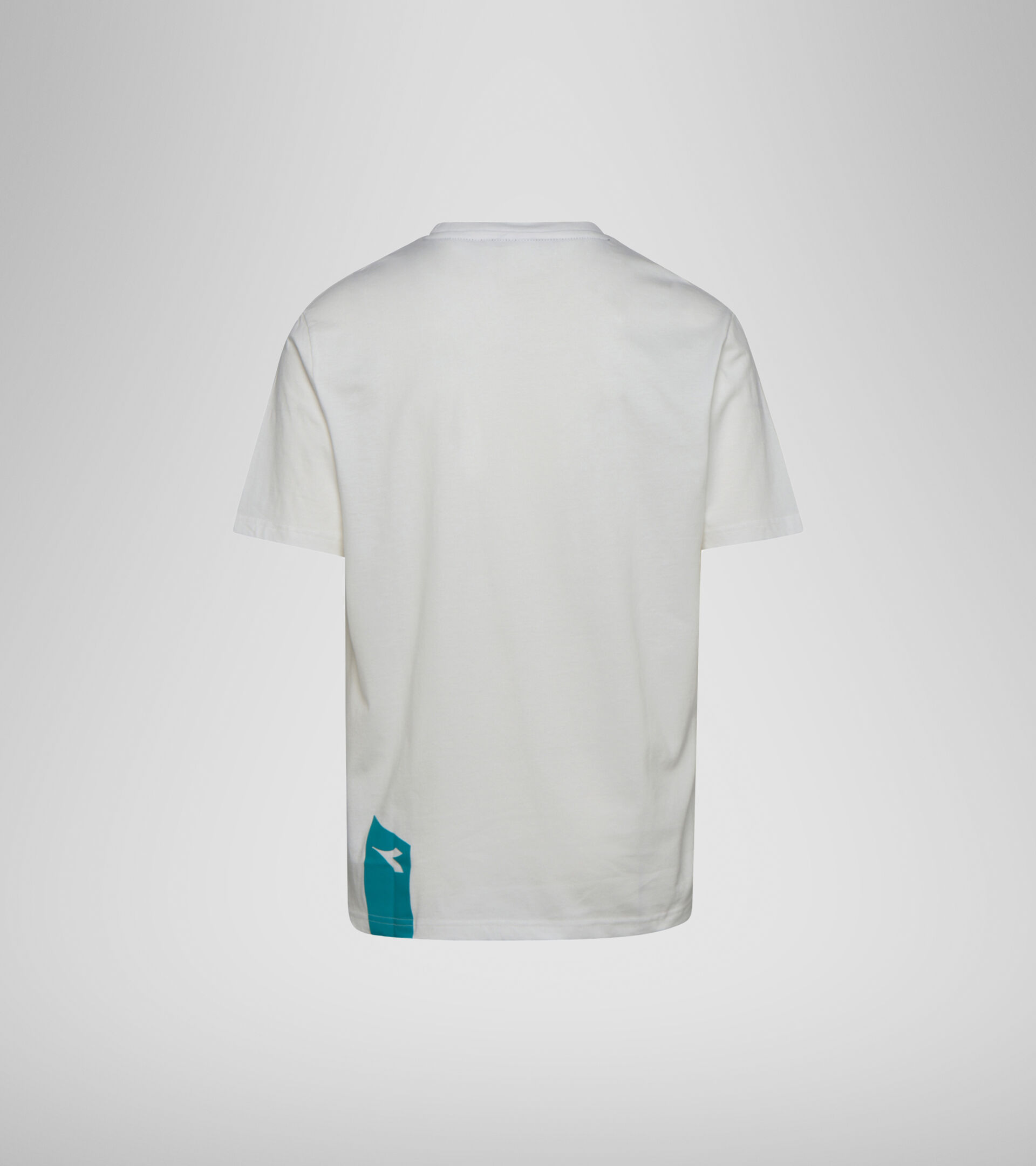 T-shirt - Unisexe T-SHIRT SS ICON BLANC LAIT/VERT EMERAUDE - Diadora