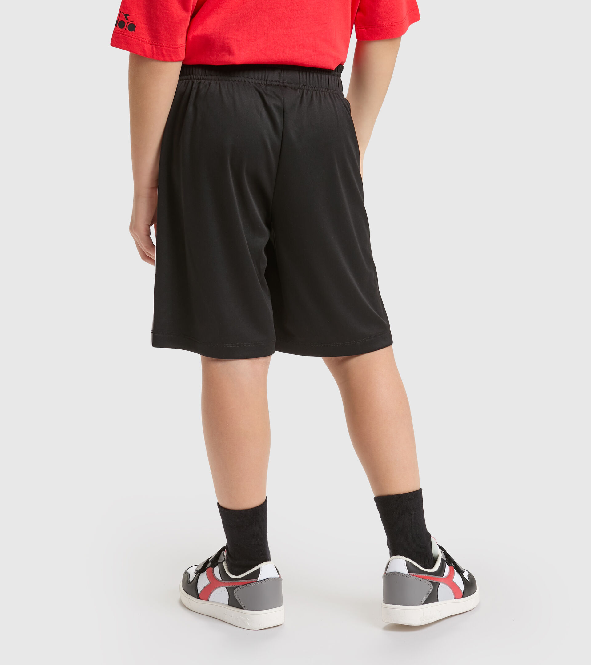 Sports shorts - Boys JB.BERMUDA POWER LOGO BLACK - Diadora