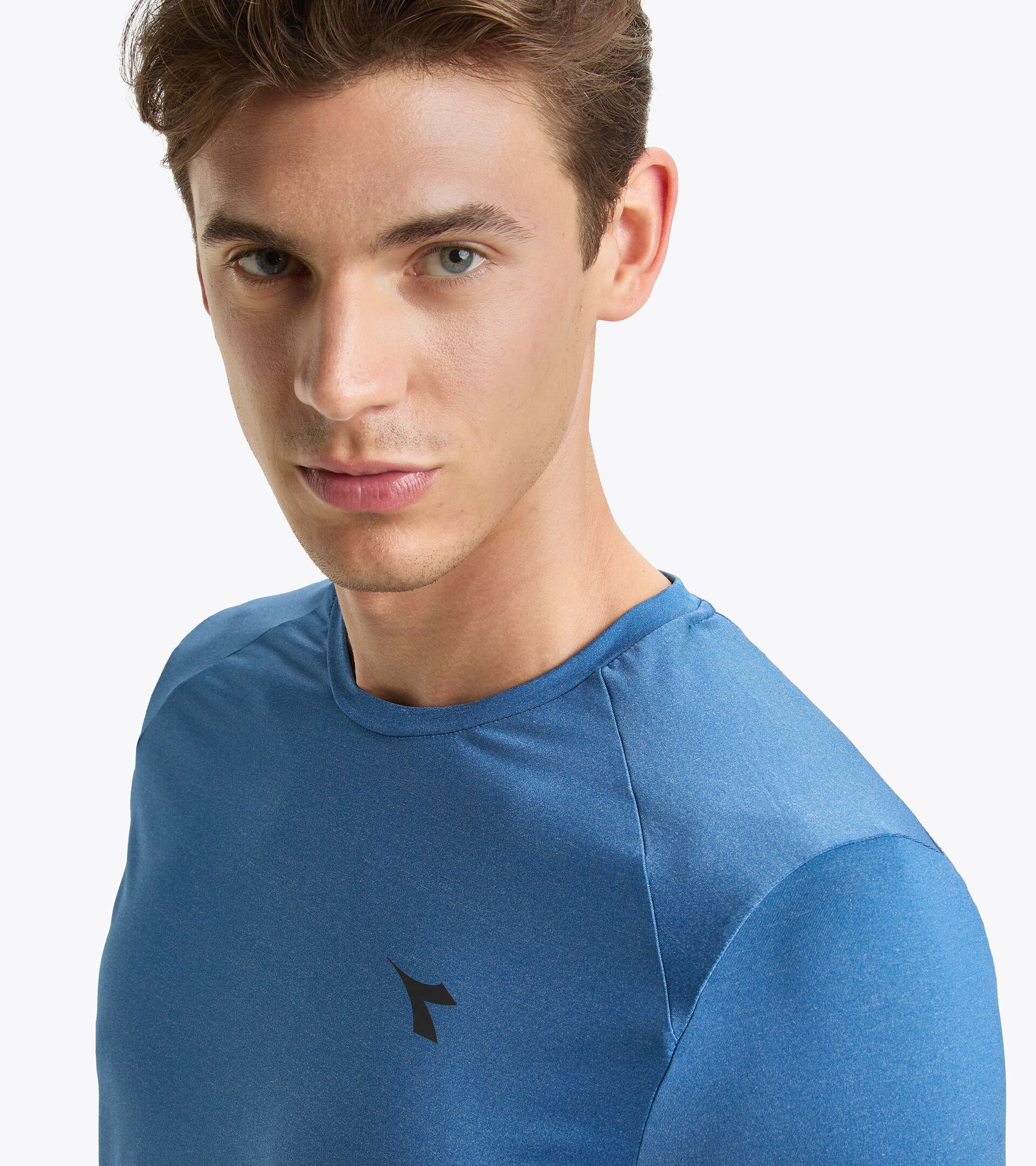 Running t-shirt - Men SS T-SHIRT TECH DUTCH BLUE - Diadora