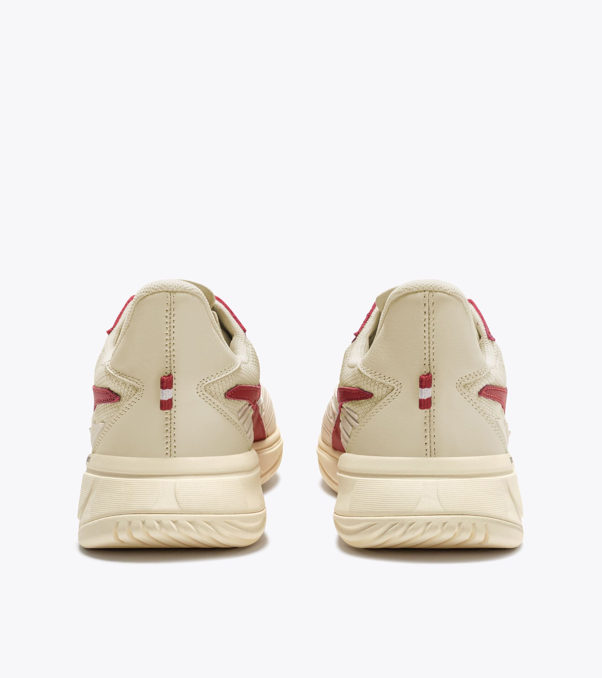Zapatilla de tenis - Made in Italy - Para todos los g&eacute;neros B. ELITE STAR BLANCO/ROJO GRANATA - Diadora