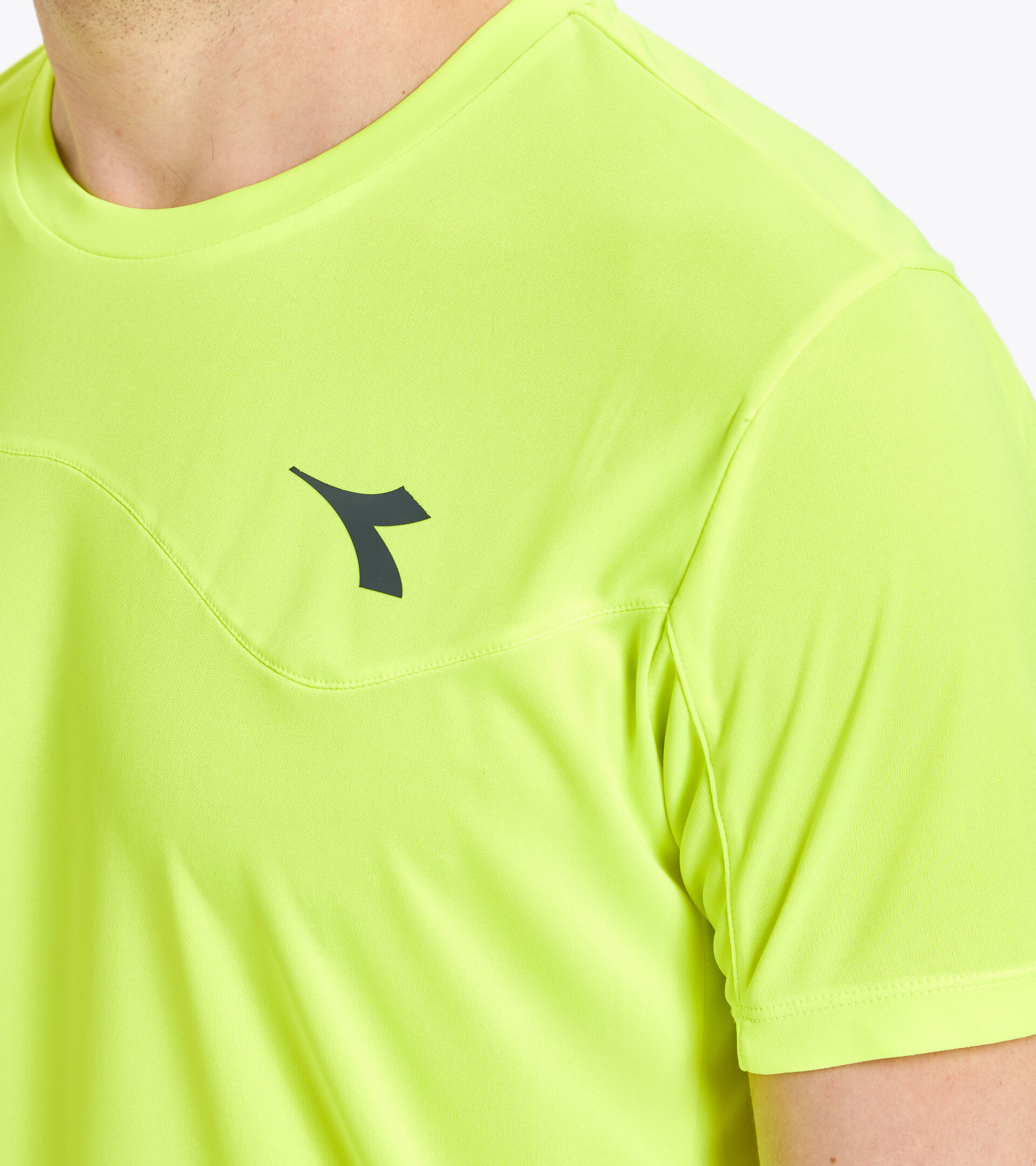 Camiseta de tenis - Hombre T-SHIRT TEAM AMARILLO FLUO DD - Diadora