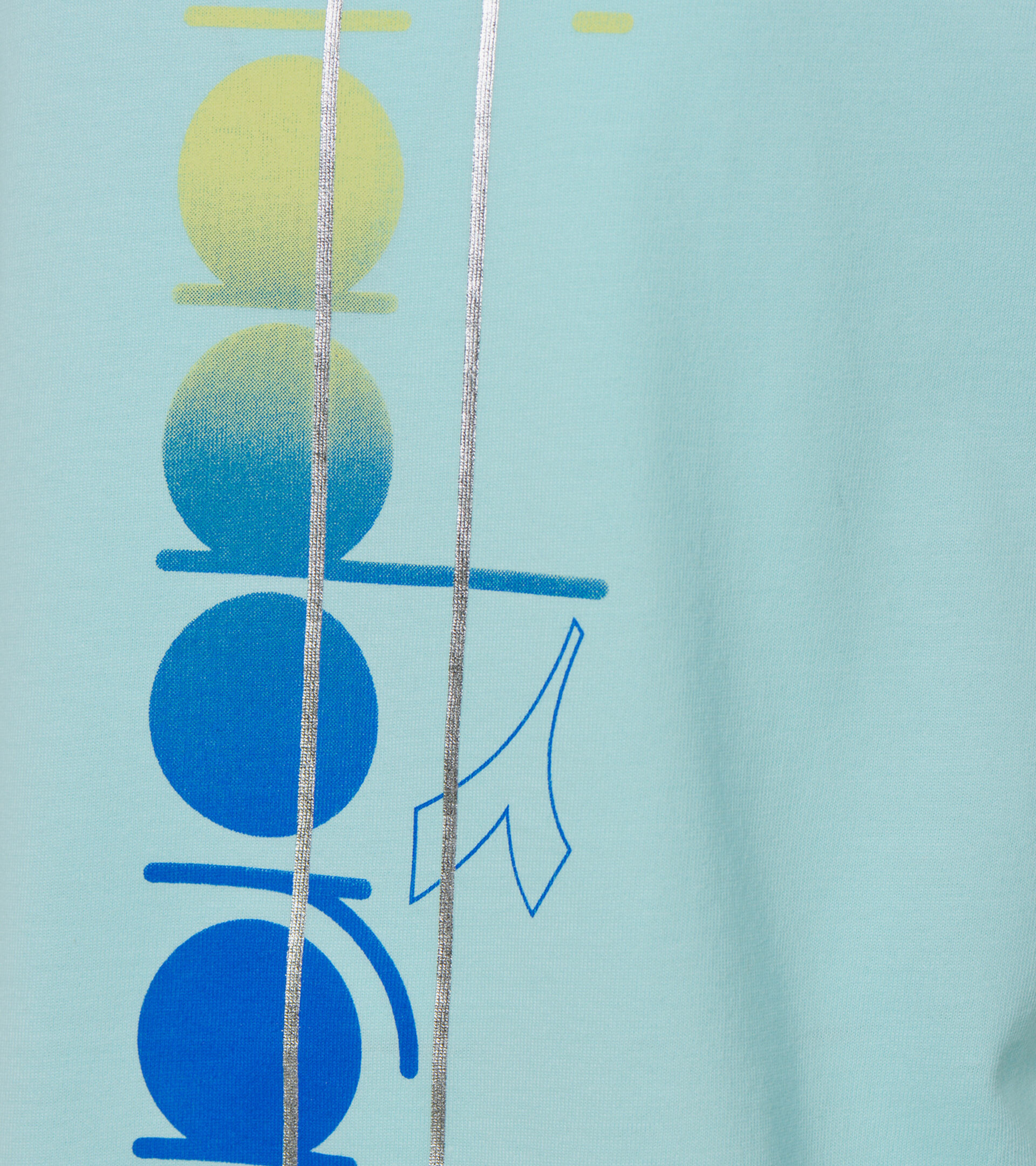 T-shirt - Girls JG. T-SHIRT SS LOGO MANIA TINT BLUE - Diadora