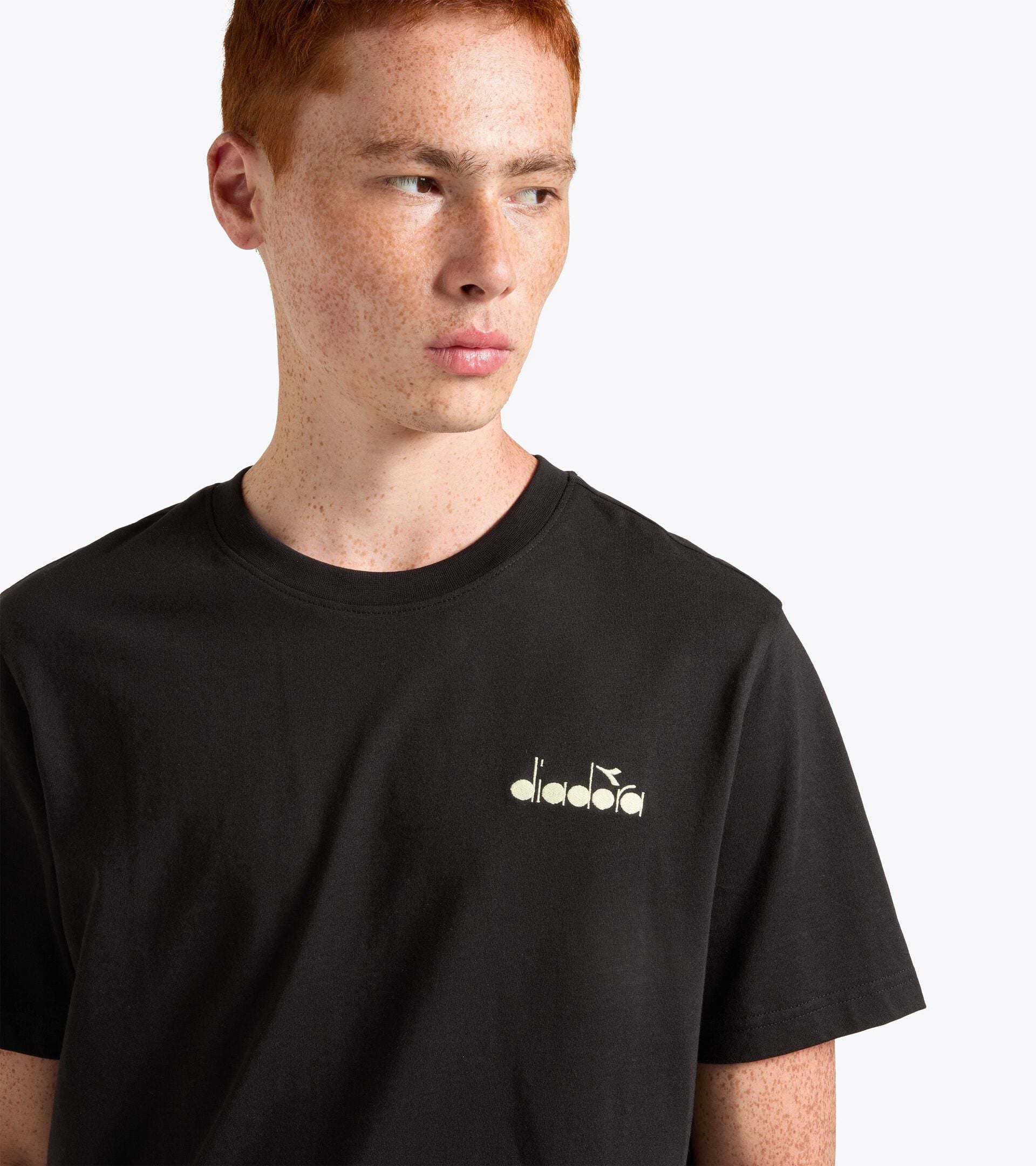 T-Shirt mit kurzen &Auml;rmeln - Regular Fit - Herren LOGO SPECTRA SS T-SHIRT SCHWARZ - Diadora