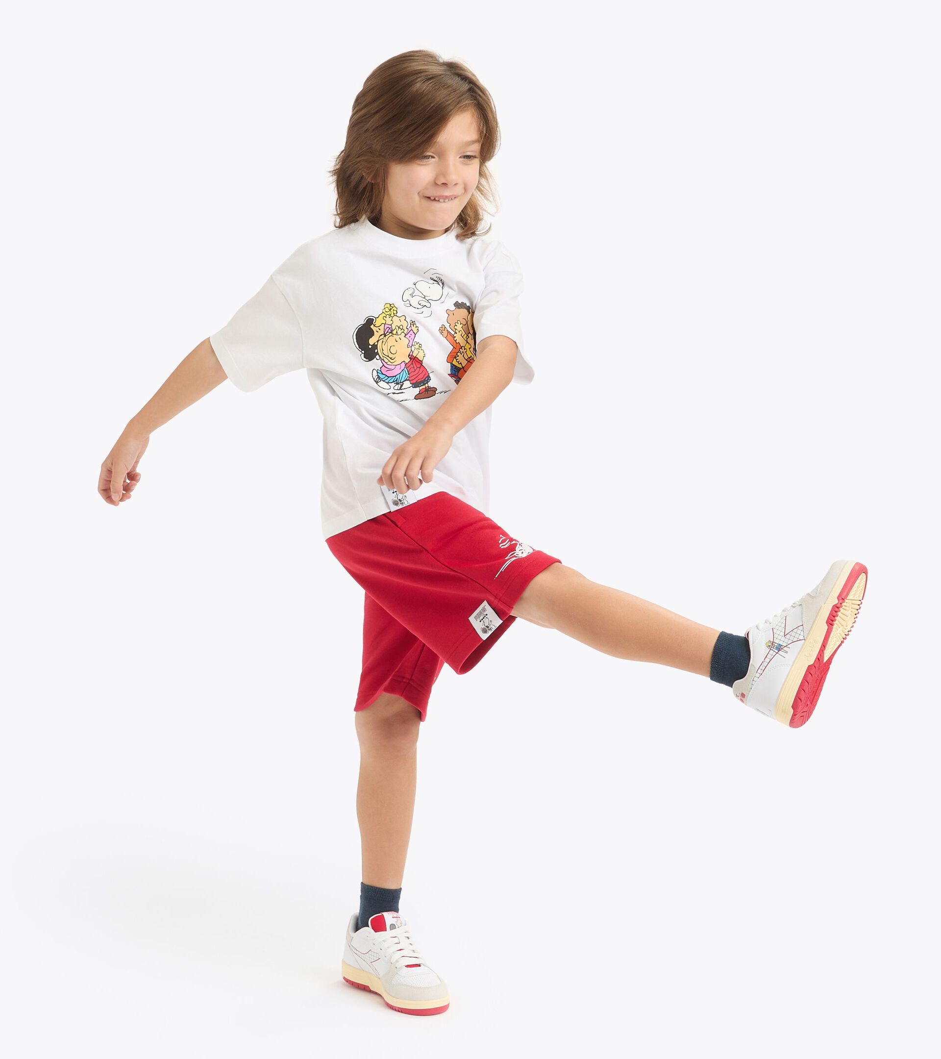 Peanuts t-shirt - Kids 
 JB. T-SHIRT SS PEANUTS OPTICAL WHITE/BLACK - Diadora