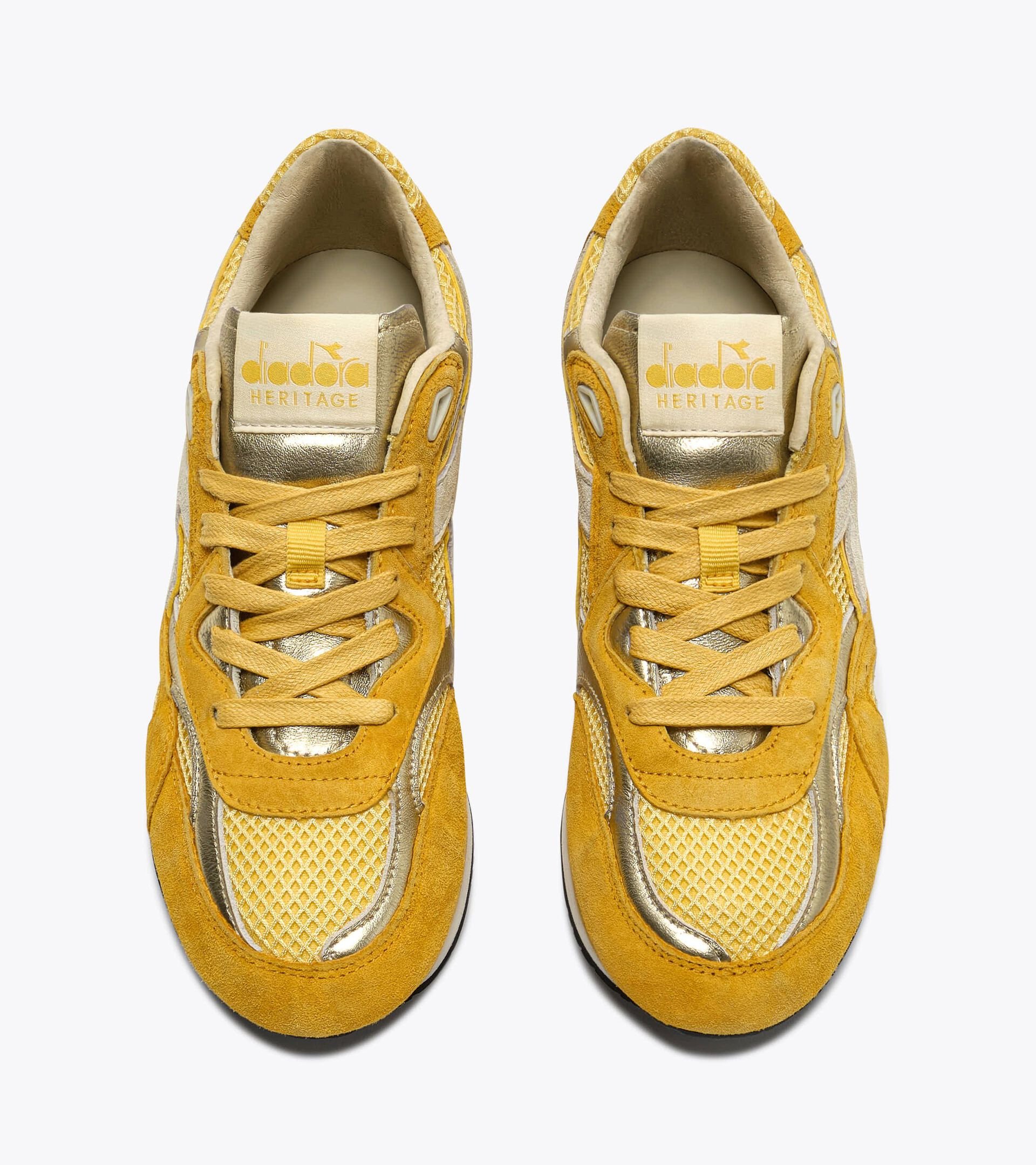 Sneakers Heritage en cuir - Profil bas - Pour tous les genres EQUIPE REVENGE SW WN OMBRE VERT - Diadora