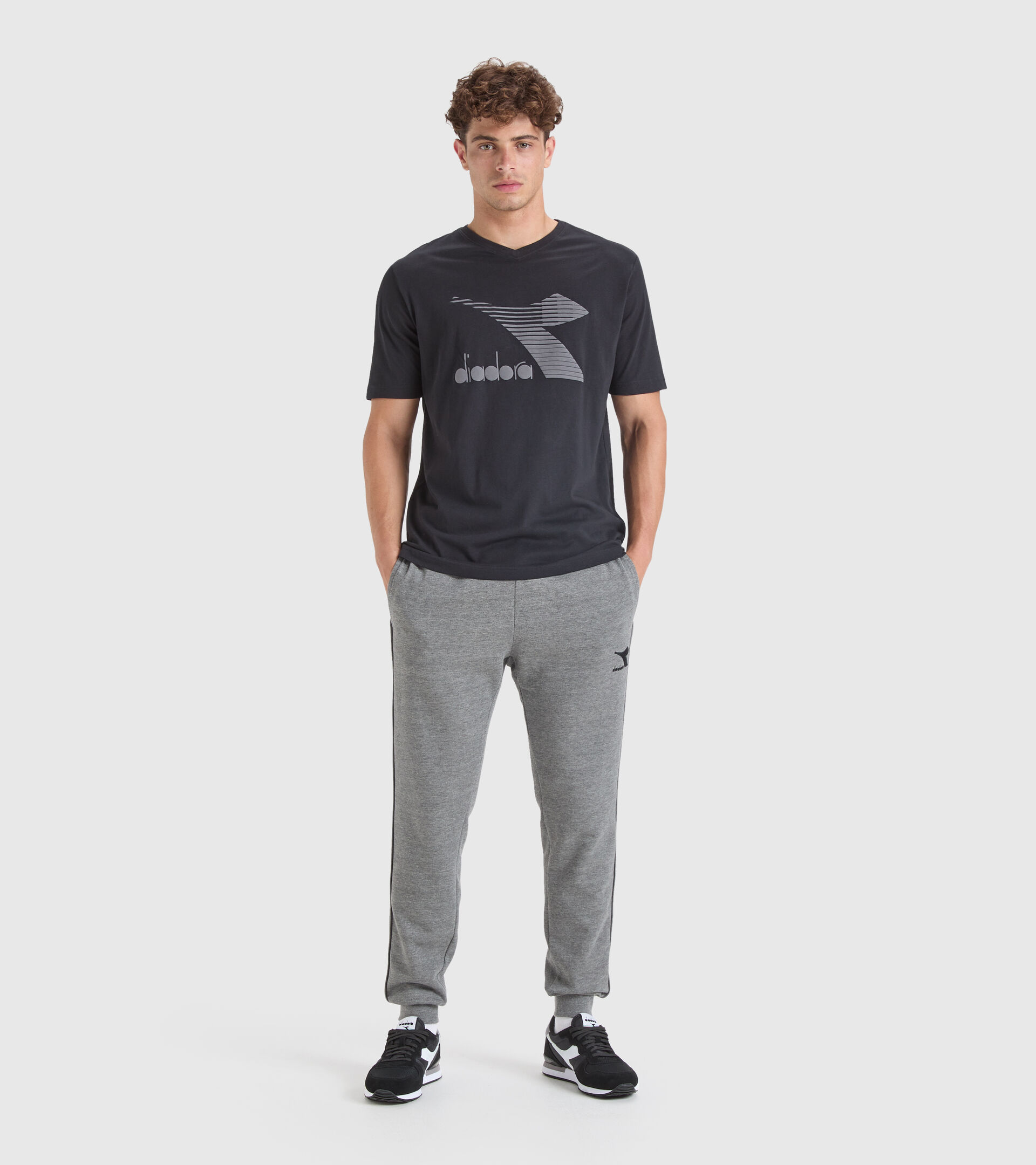 Camiseta de algodón - Hombre T-SHIRT SS DRIFT NEGRO - Diadora