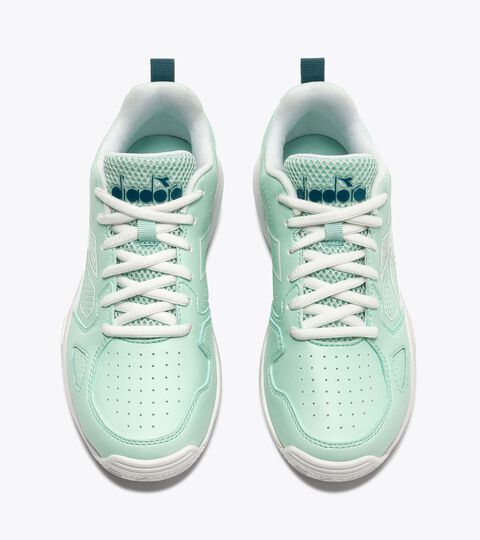 Tennisschuh f&uuml;r Sandpl&auml;tze - Schnelle Spielerinnen - Damen
 S. CHALLENGE 7 W SL CLAY VERDE BAIA/BIANCO - Diadora