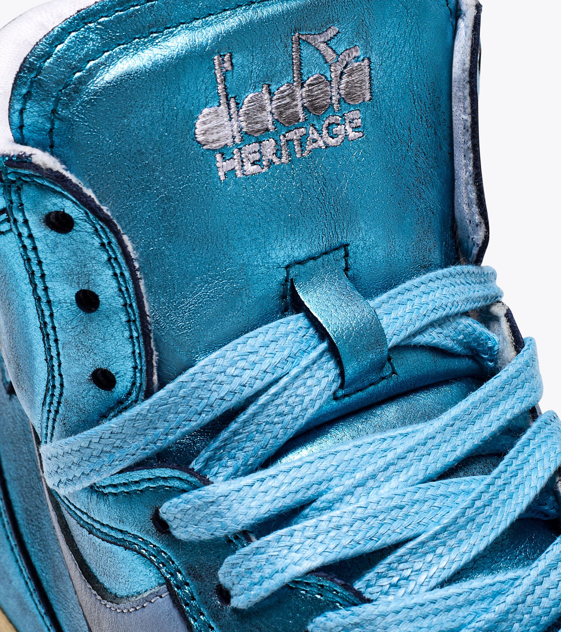 Heritage shoe - Unisex MI BASKET METAL USED AIR SKY-BLUE - Diadora