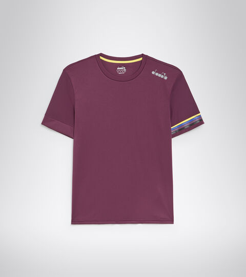 Short-sleeved running T-shirt - Men SS CORE TEE VIOLET GRAPE WINE - Diadora