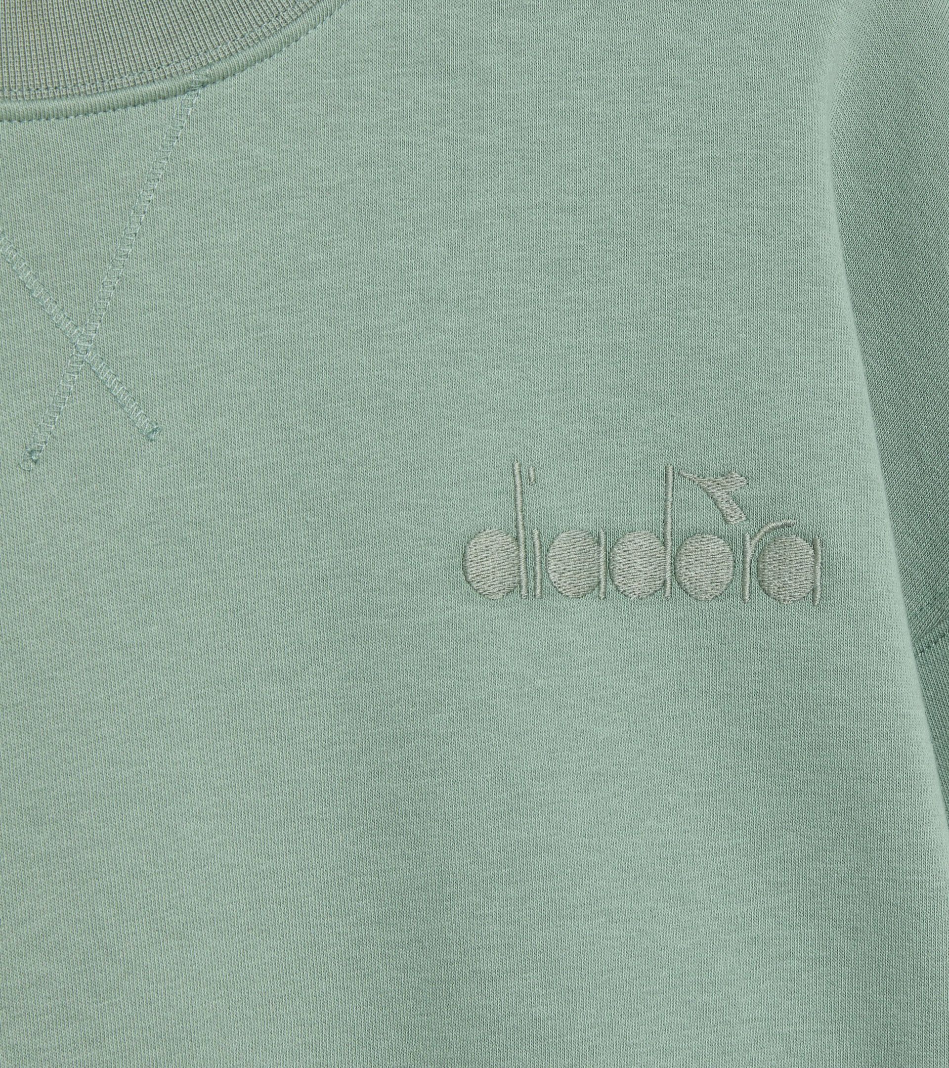 Sweatshirt - Gender Neutral SWEATSHIRT CREW ATHL. LOGO ICEBERG GREEN - Diadora