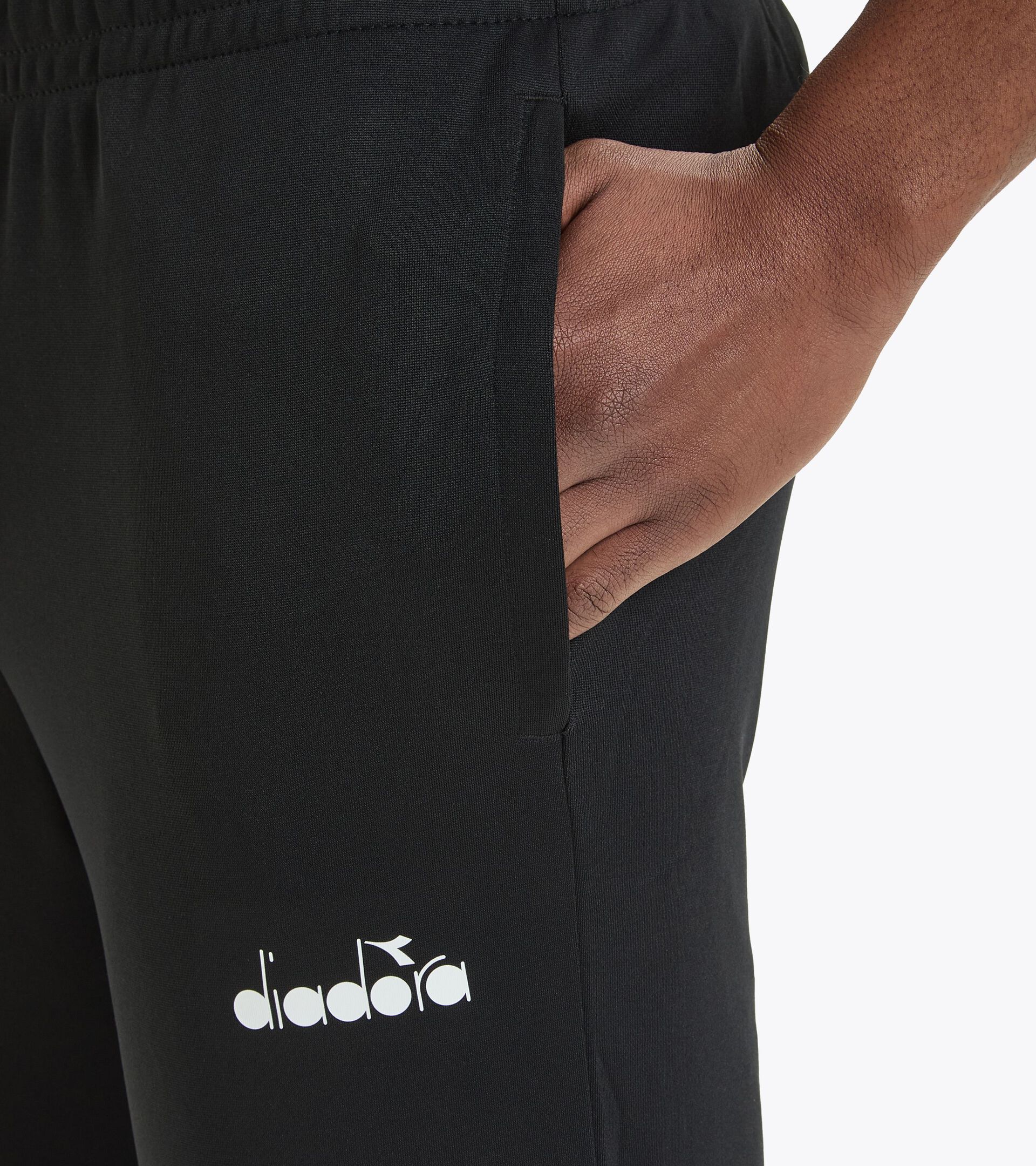 Pantalon de survêtement foot - Unisex TRACK PANTS SCUDETTO NOIR - Diadora
