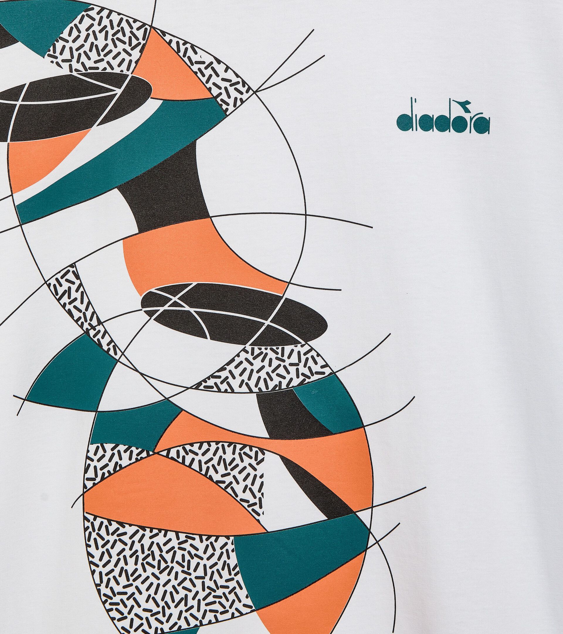 Camiseta deportiva estilo años 90 - Made in Italy - Hombre T-SHIRT SS TENNIS 90 NEGRO - Diadora