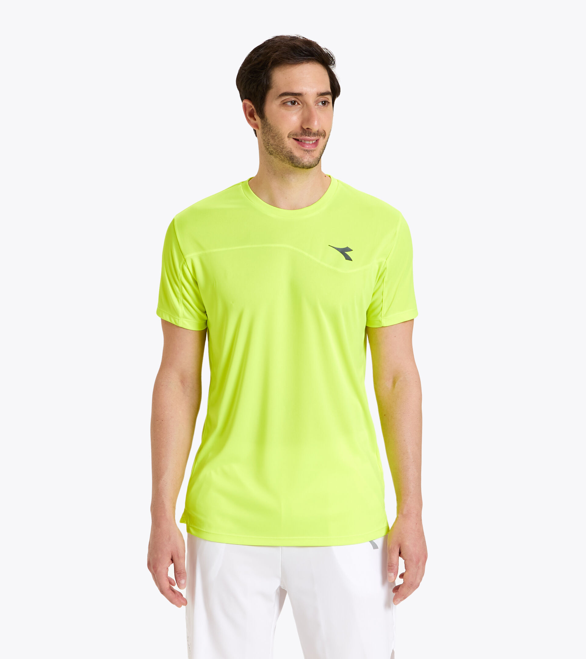 Tennis-T-Shirt - Herren T-SHIRT TEAM FLUO GELB DD - Diadora