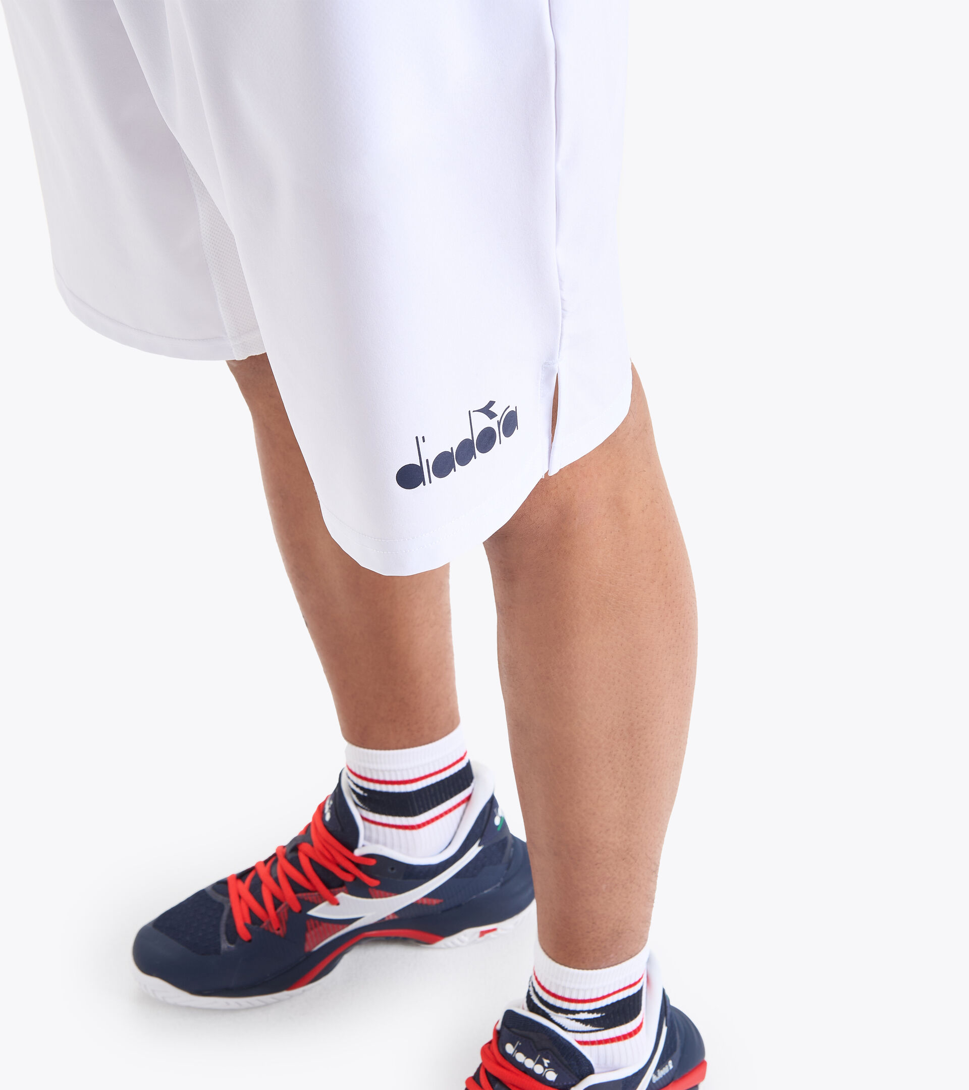 Kurze Tennis-Hose - Herren CORE BERMUDA STRAHLEND WEISSE - Diadora