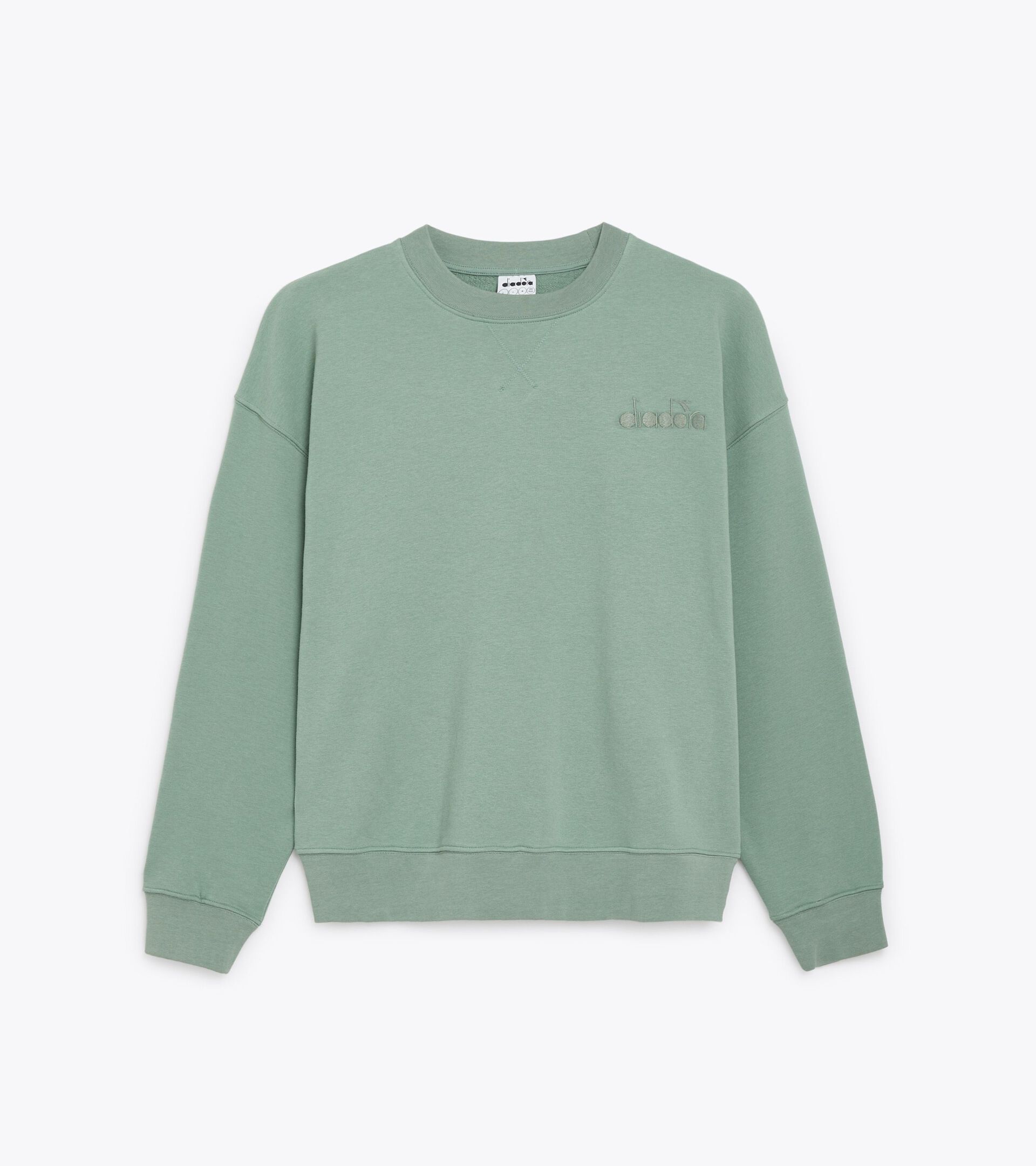 Sweatshirt Crewneck - Gender Neutral SWEATSHIRT CREW ATHL. LOGO EISBERG GRUEN - Diadora