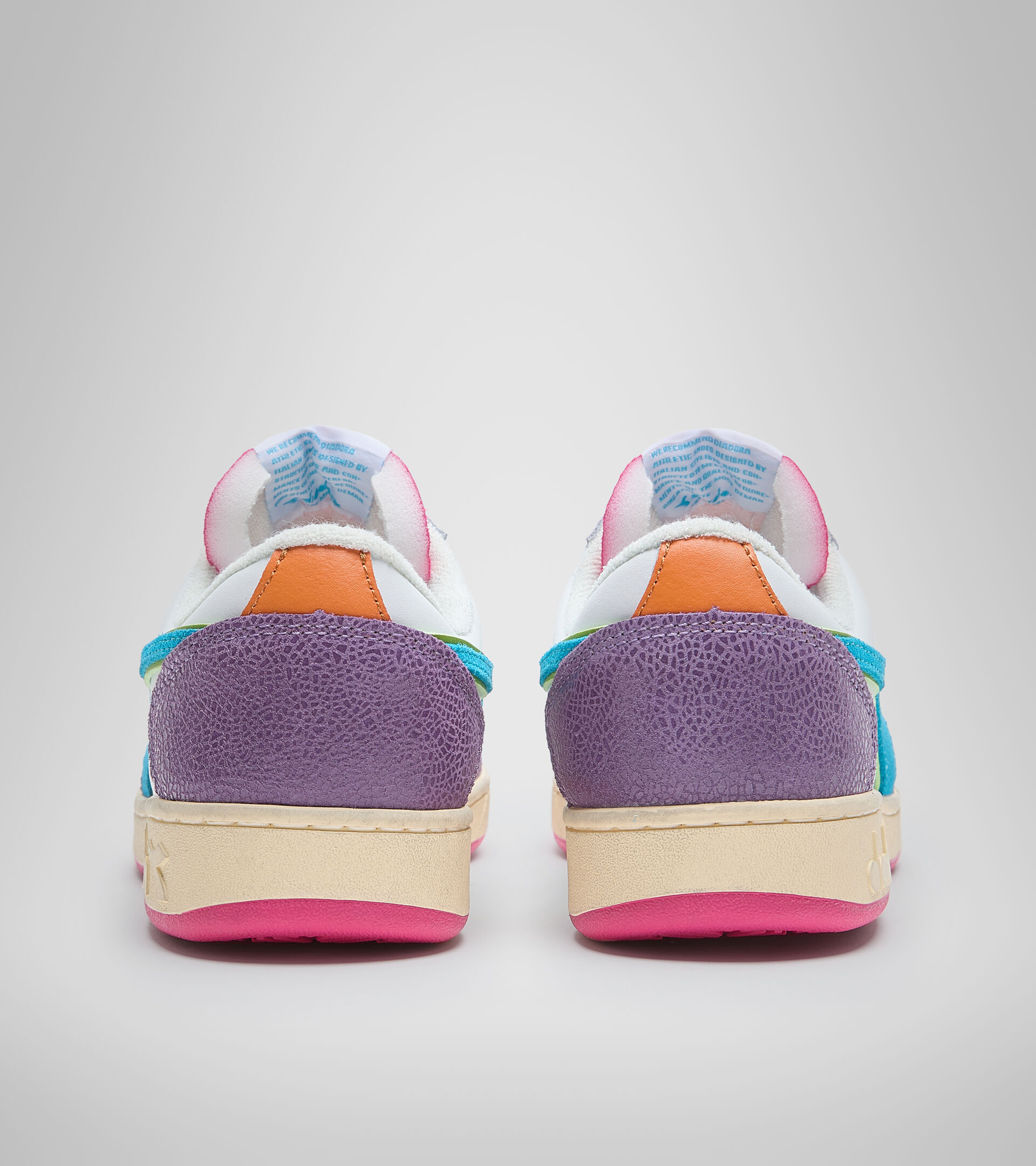Sports shoe - Women MAGIC BASKET LOW ICONA WN ENGLISH LAVENDER/WHITE - Diadora
