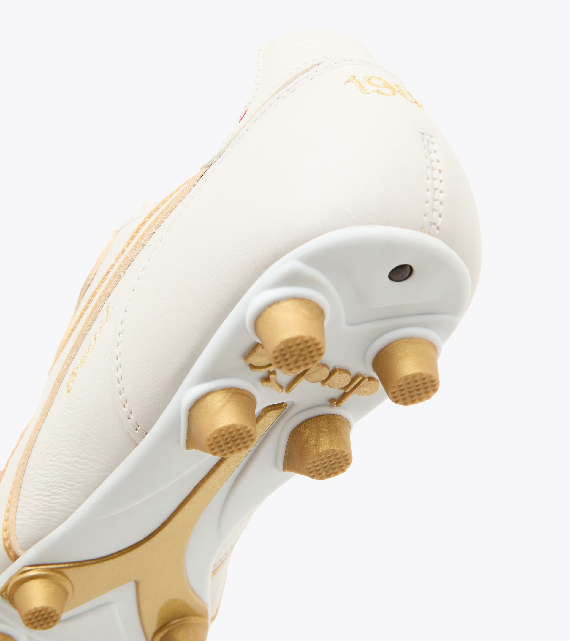 Firm ground football boots - Made in Italy BRASIL ITALY OG LT+  MDPU WHITE/GOLD - Diadora
