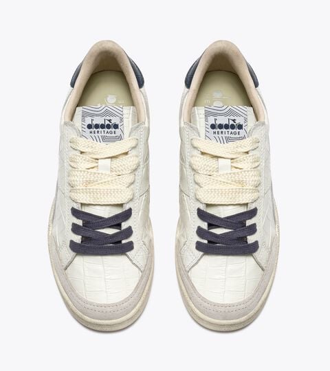 Sneakers Heritage en cuir - Femme PRESTIGE CROCO WN BLEU ENSEIGNE - Diadora