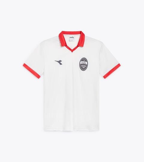 Calcio-inspired polyester shirt - Made in Italy - All-gender POLO SS LEGACY WHITE ALYSSUM - Diadora