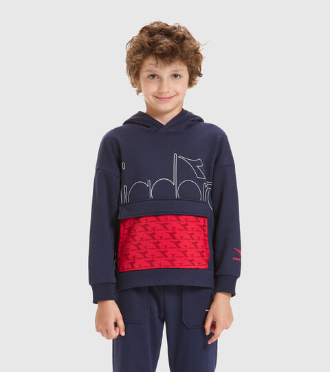 Apparel Sport BAMBINO JB.HOODIE HOOPLA BLU CLASSICO Diadora