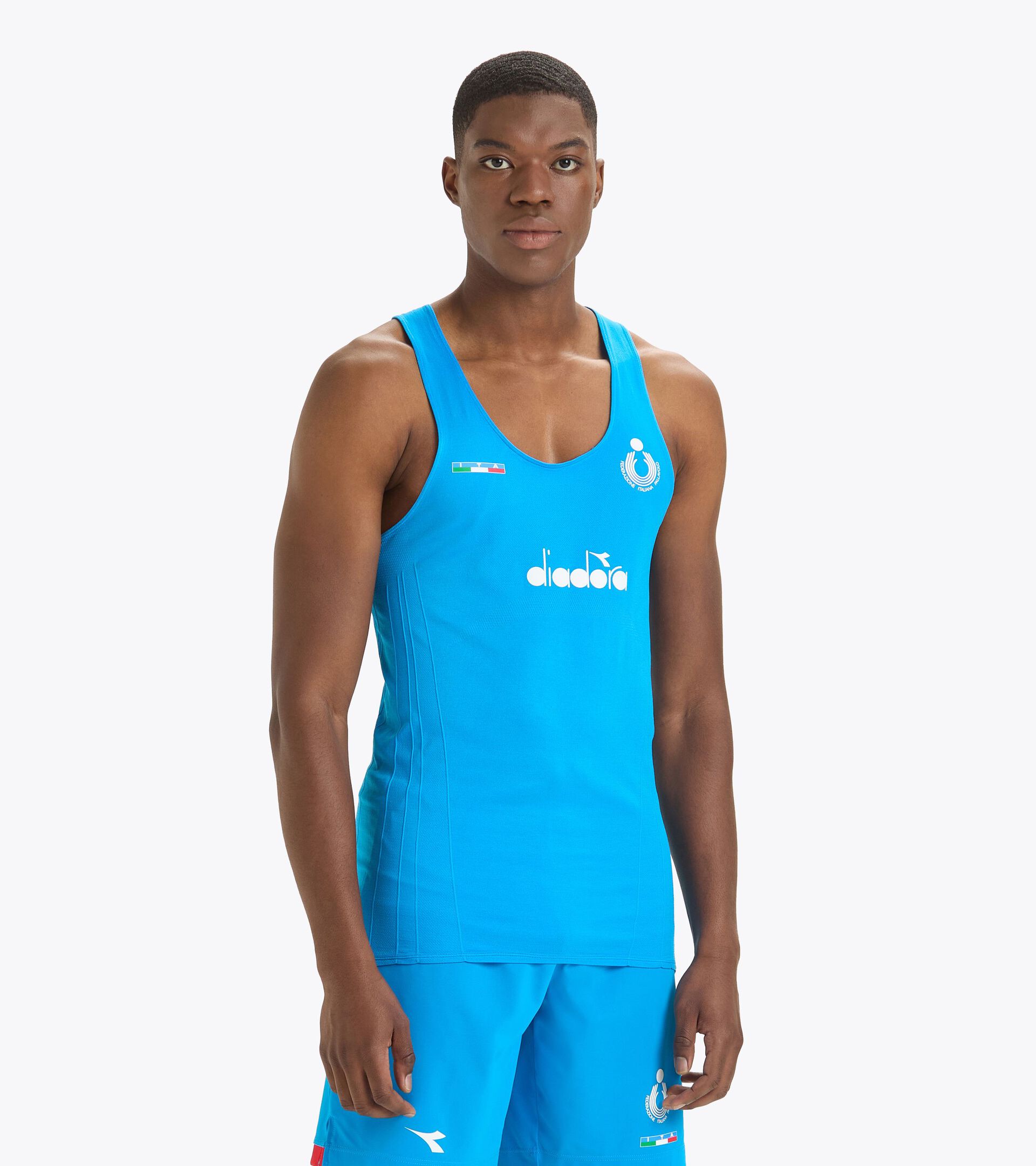 Competition tank Men - Italy National Volleyball Team CANOTTA GARA UOMO BV ITALIA CLASSIC NAVY - Diadora