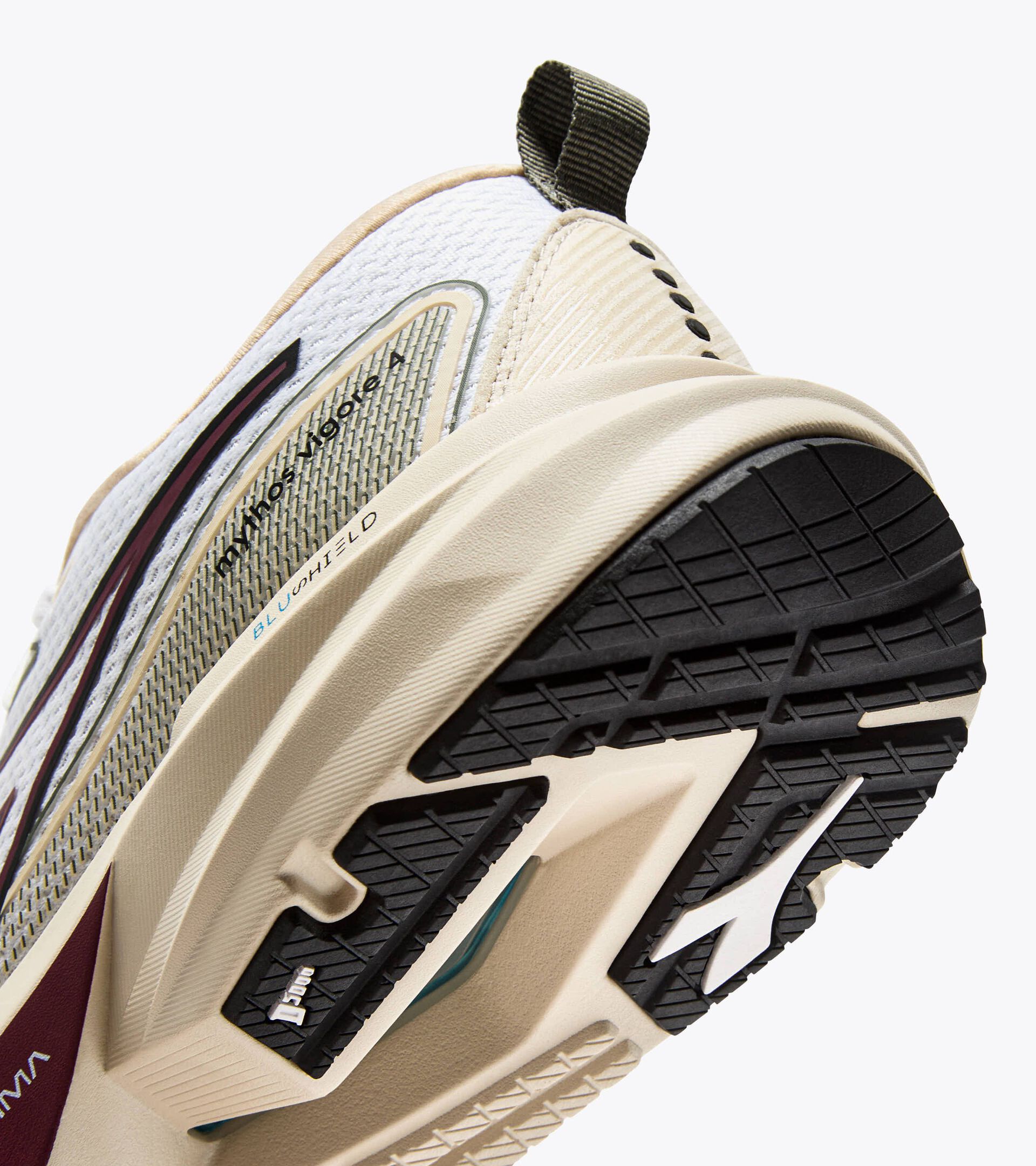 Zapatilla de running - Estabilidad y protección - Hombre MYTHOS BLUSHIELD VIGORE 4 WHITE/TURTLEDOVE - Diadora