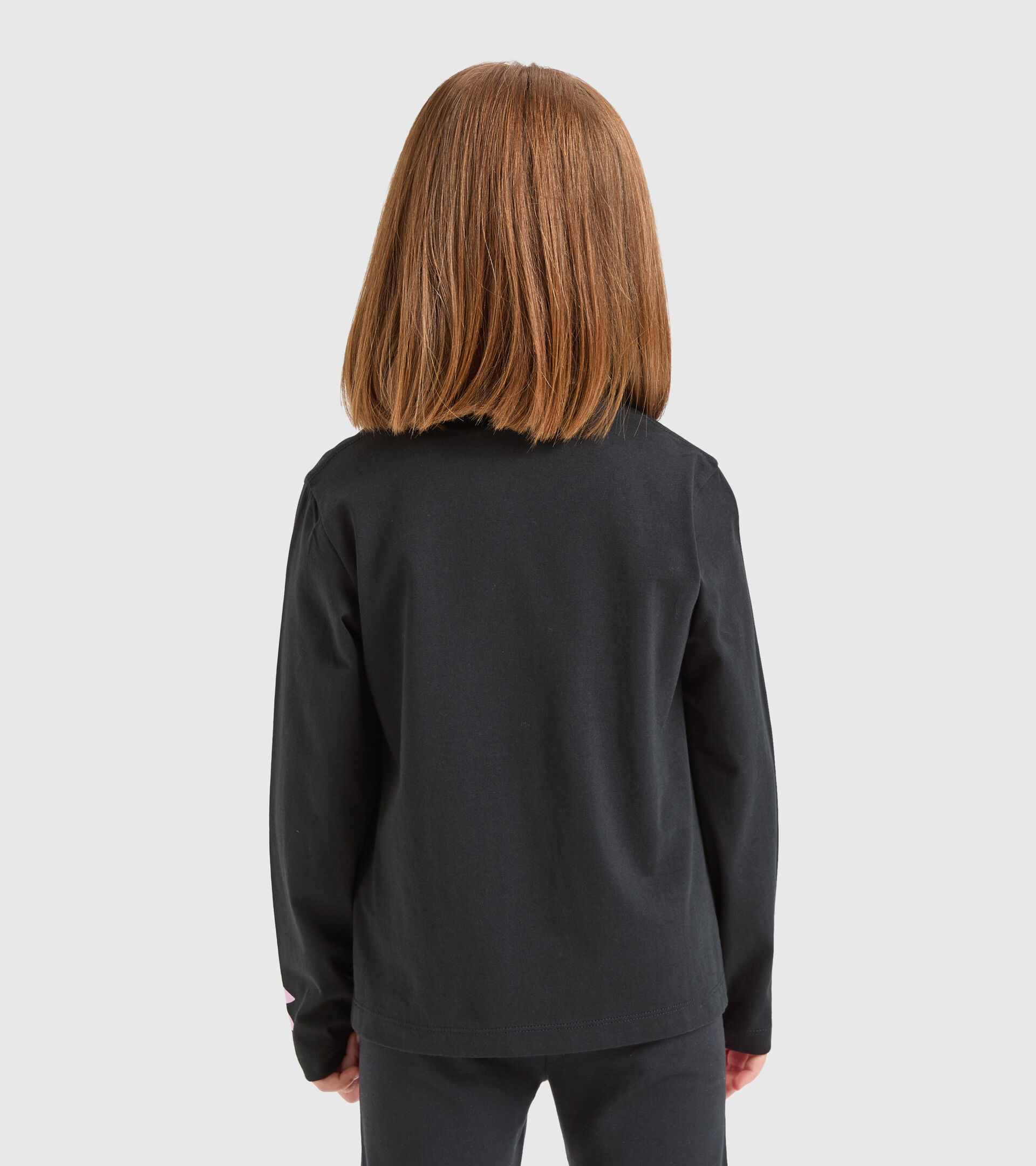 Long-sleeved T-shirt - Girls JG.T-SHIRT LS GLEE BLACK - Diadora