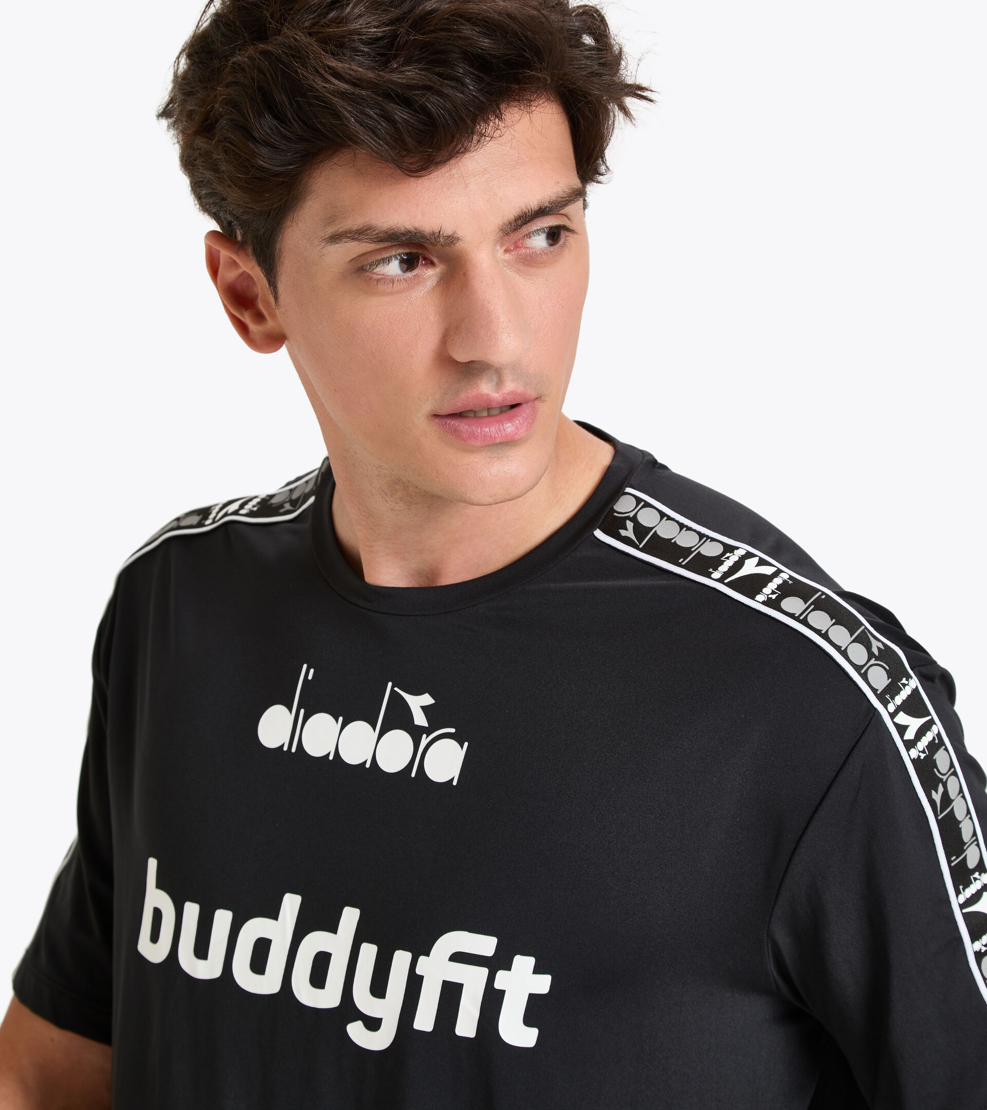 Workout-T-Shirt for men SS T-SHIRT BUDDYFIT BLACK - Diadora