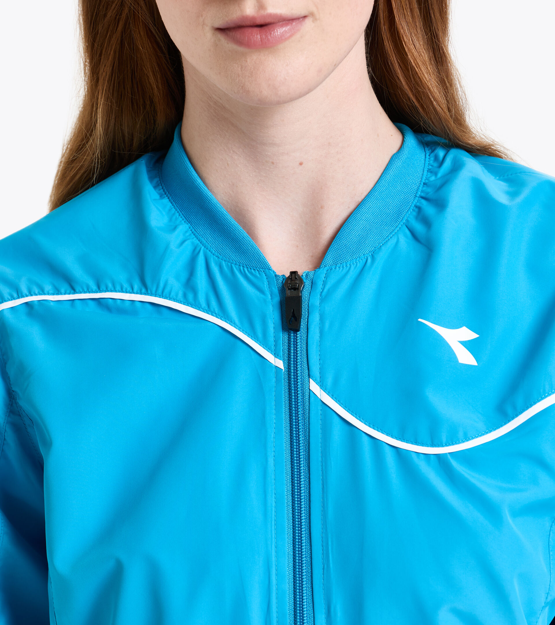 Giacca da tennis - Donna L. JACKET COURT AZZURRO FLUO - Diadora