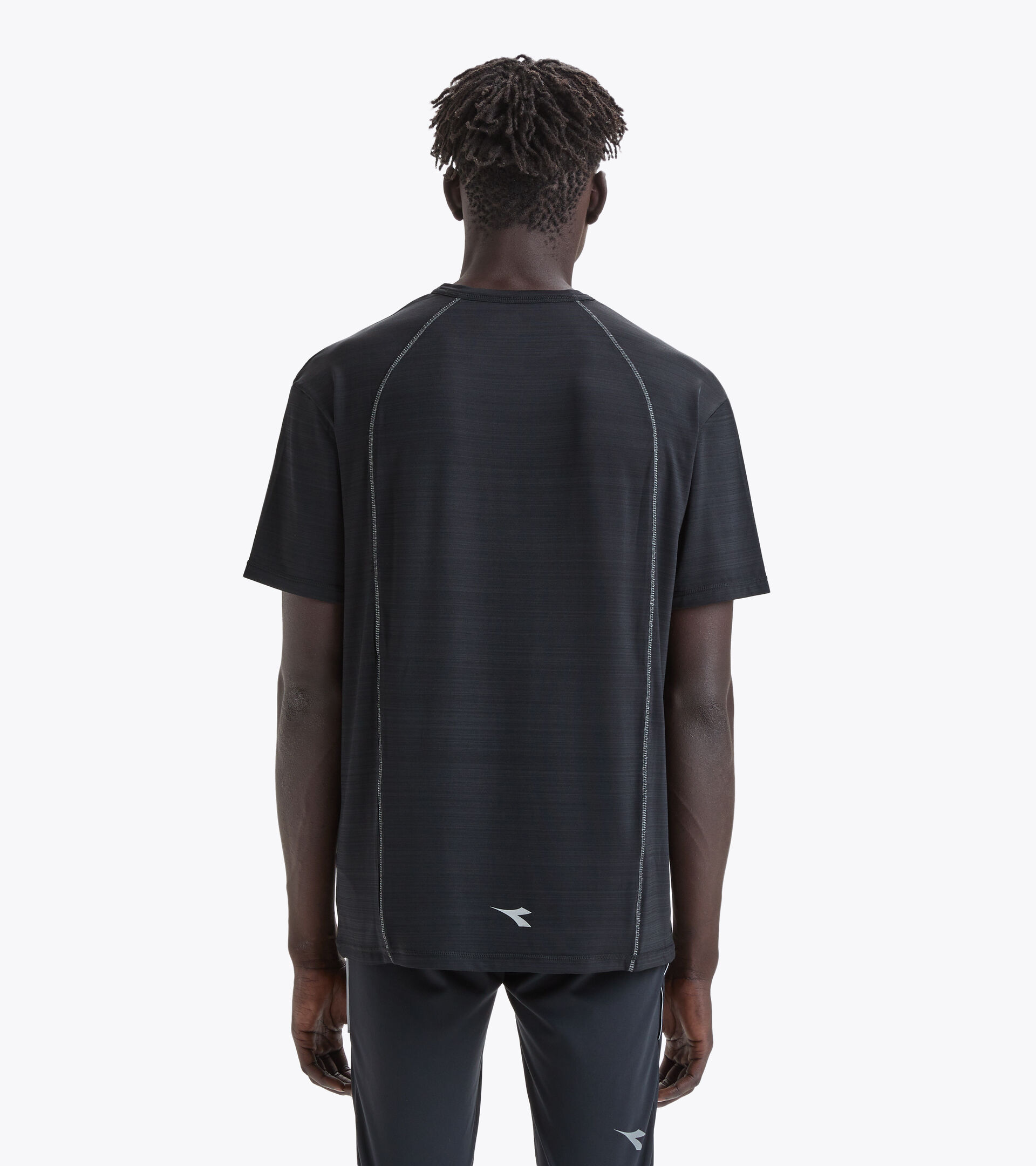 Running T-shirt - Men SS T-SHIRT TECH BE ONE BLACK - Diadora