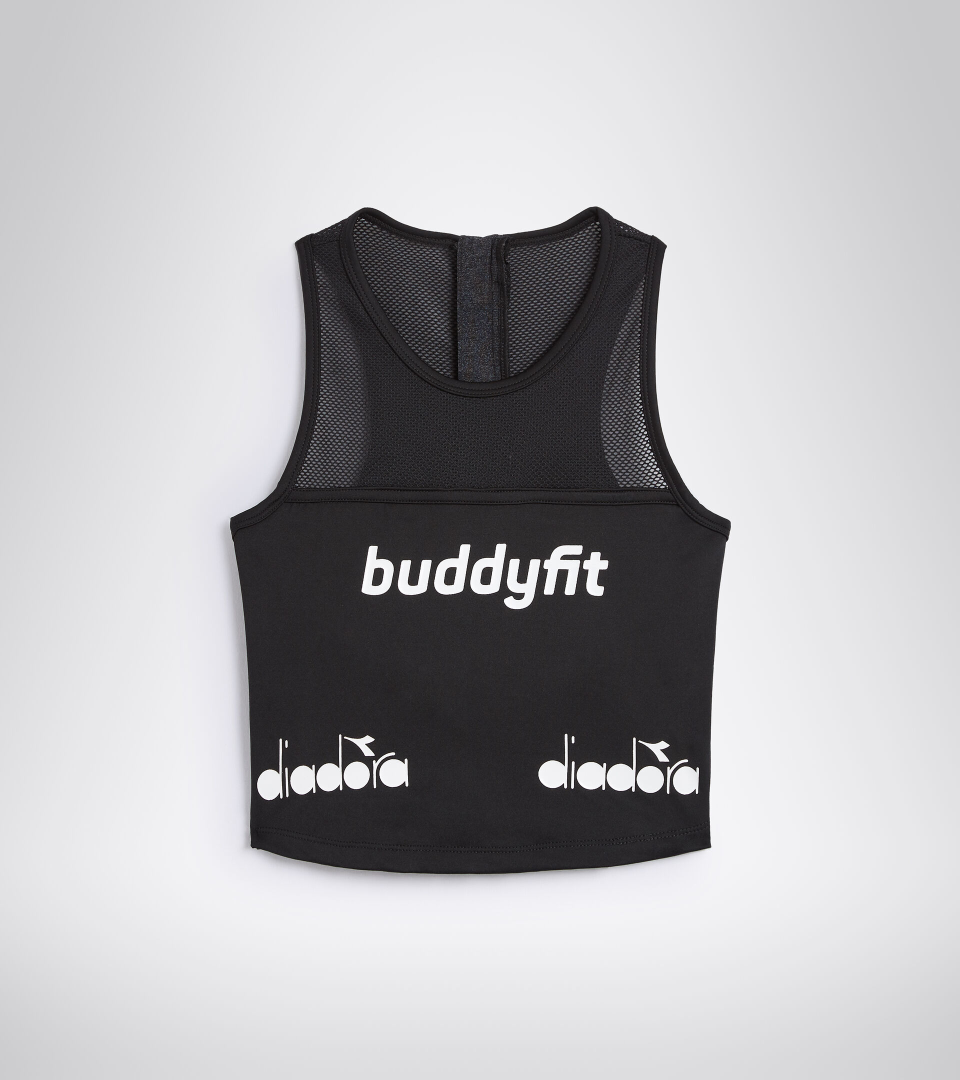 Training tank top - Women L. SNUG CROP TOP BUDDYFIT BLACK - Diadora