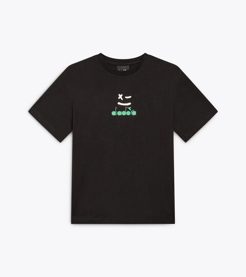 JB. T-SHIRT SS SMILE LOGO, NERO Canotta - Fit comfort - Ragazzo JB. T-SHIRT SS SMILE LOGO NERO - Diadora