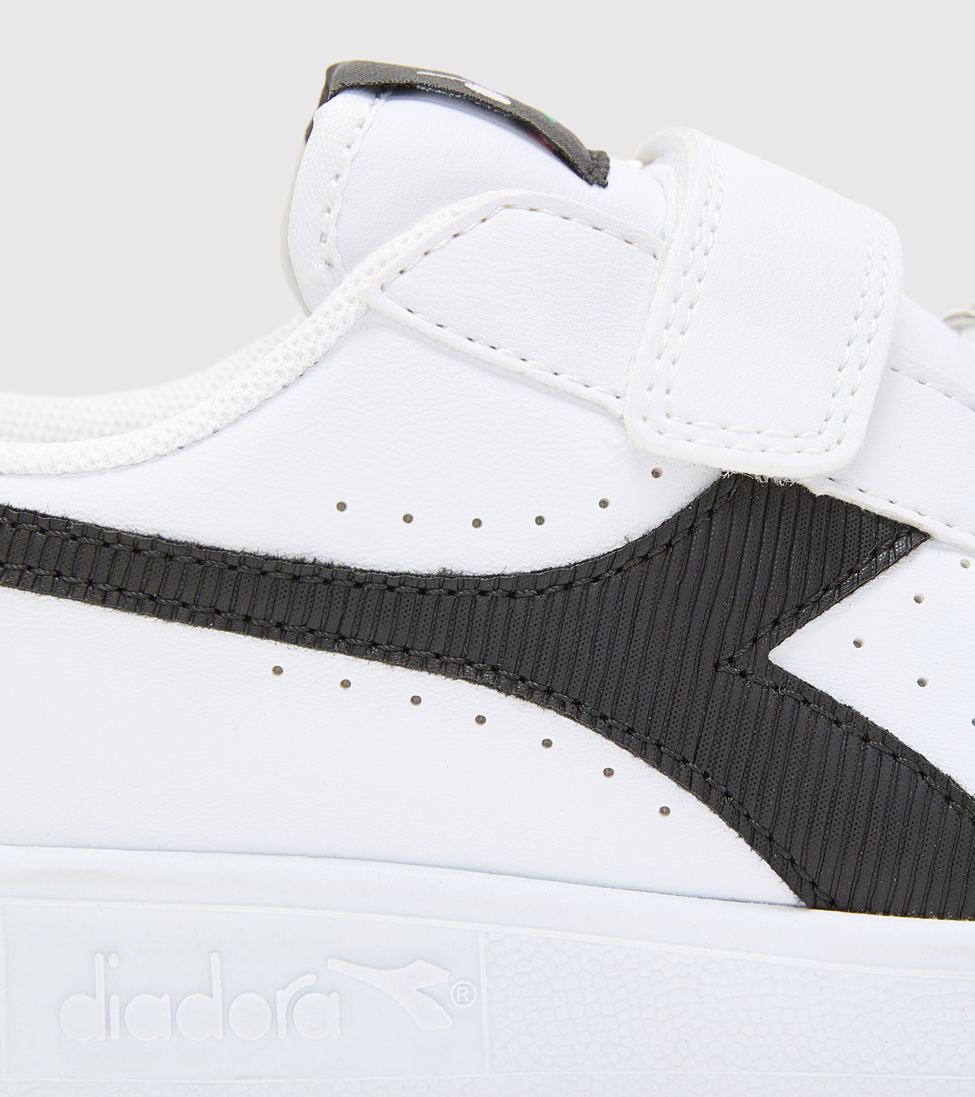 Sports shoes - Kids 4-8 years GAME P PS GIRL WHITE/WHITE/BLACK - Diadora