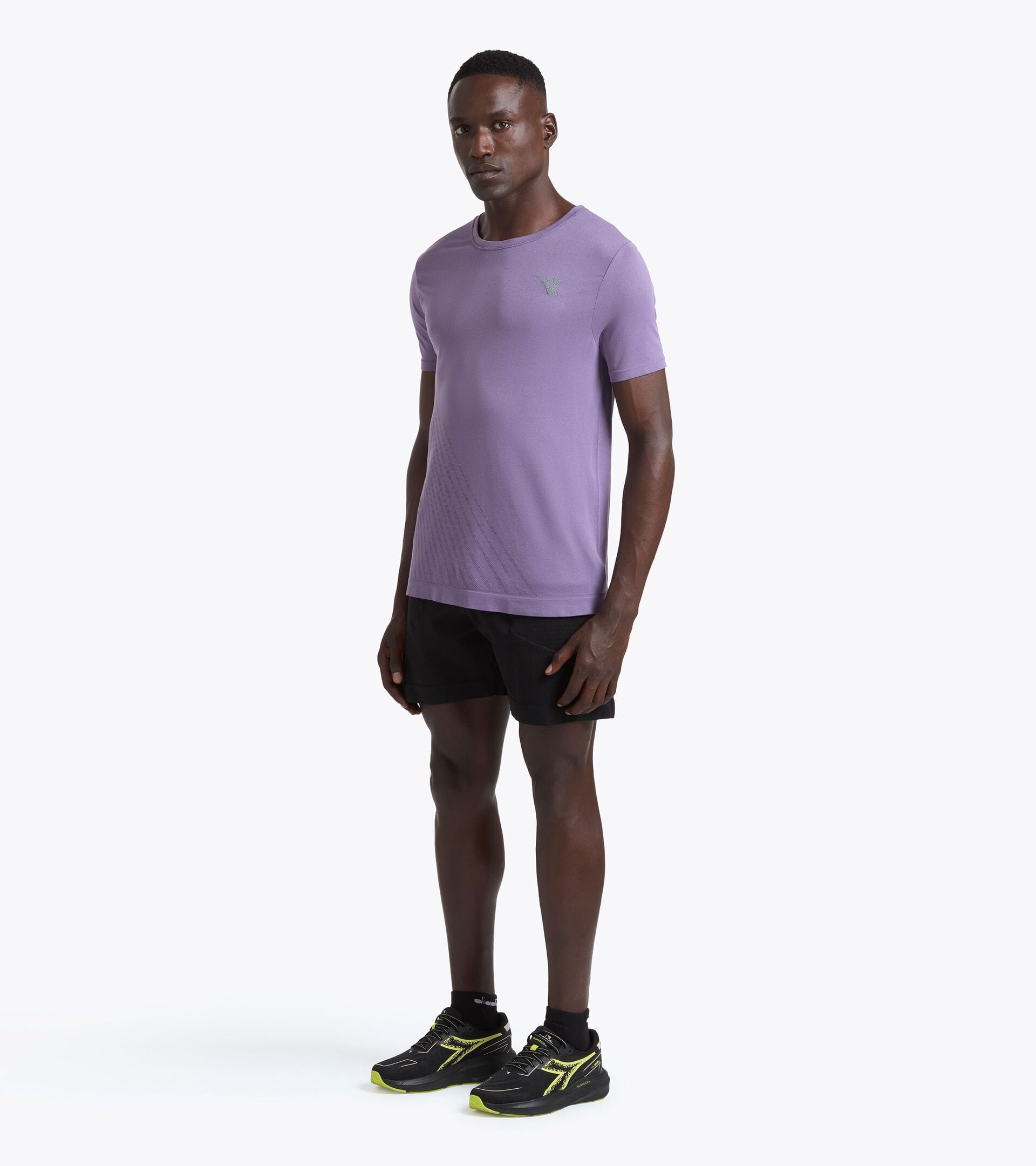 6'' Thermoregulating Running Shorts - STRATOUNO Running - Men&rsquo;s SHORTS STRATOUNO BLACK - Diadora